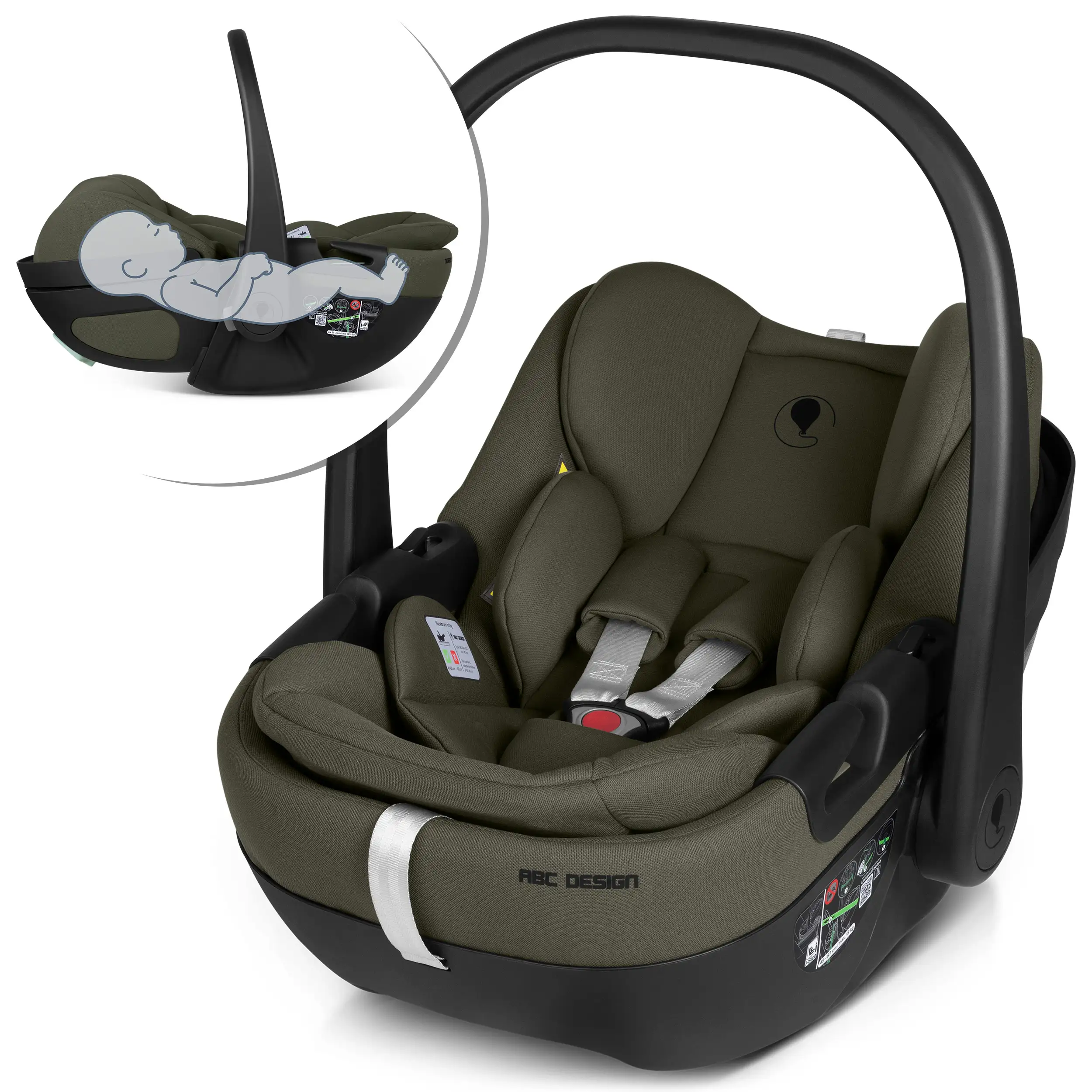 Coque auto inclinable Calla i-Size - Olive