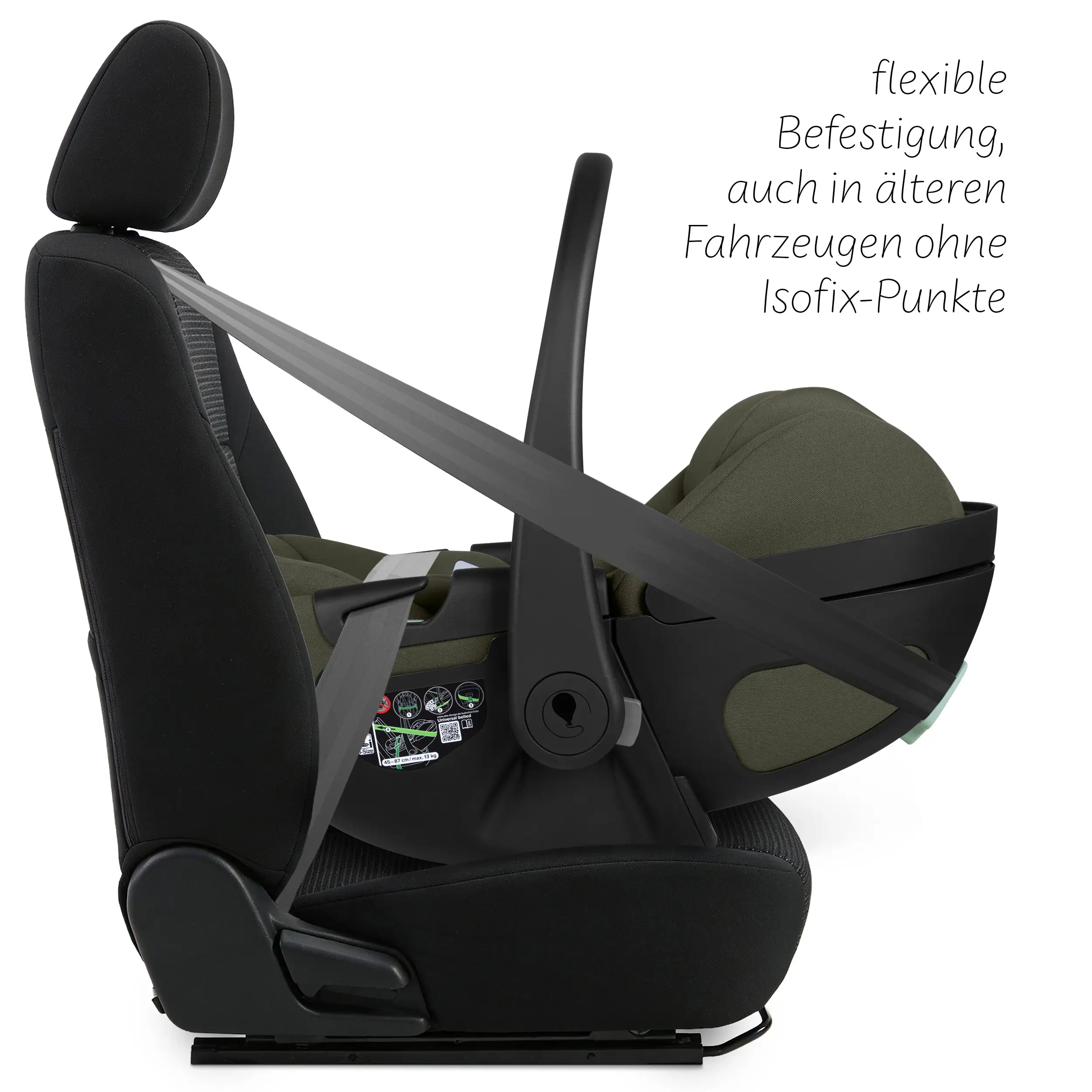 Coque auto inclinable Calla i-Size - Olive