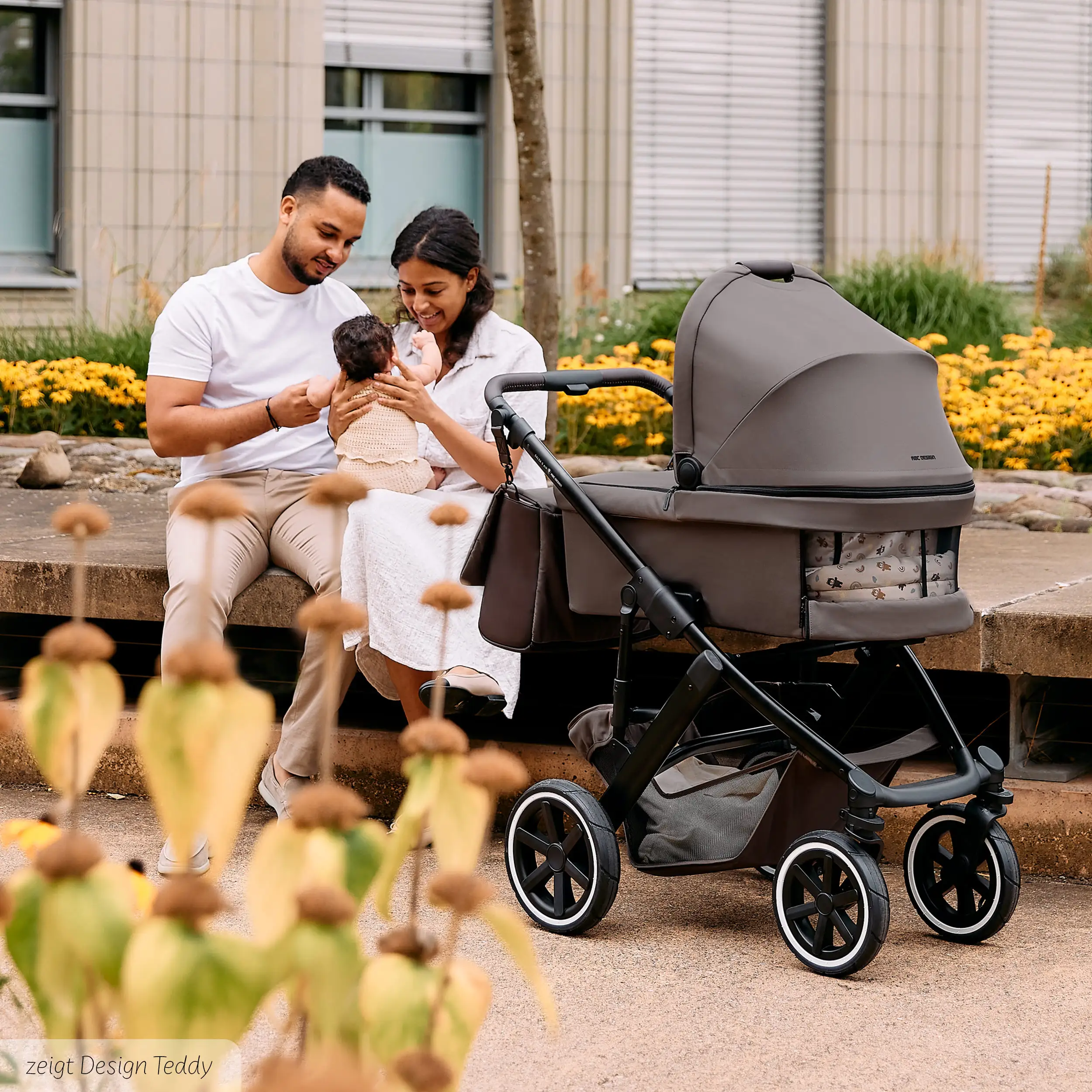 Paquet 1/2 Ensemble poussette 3en1 Salsa 5 Air - Marron