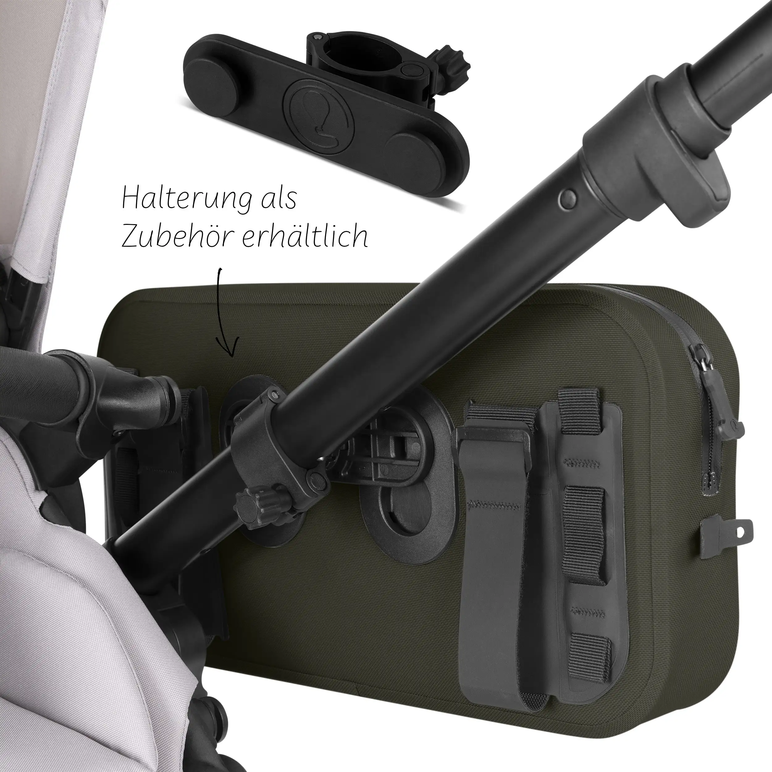 Sacoche de selle Genève 4,5L pour poussette, vélo & quotidien - Avocado