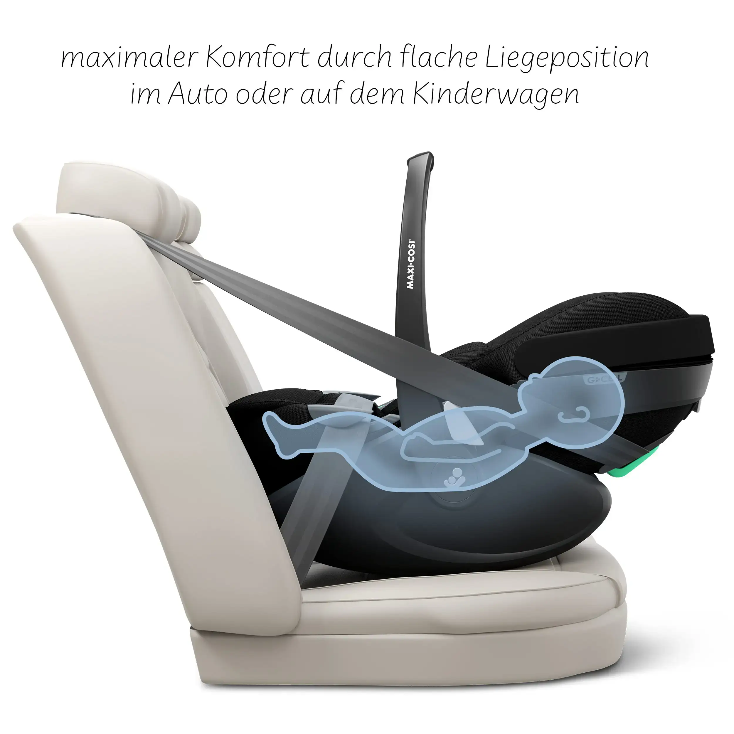 Ensemble poussette 3 en 1 Samba 2 avec coque auto Maxi Cosi Pebble 360 Pro 2 - Avocado