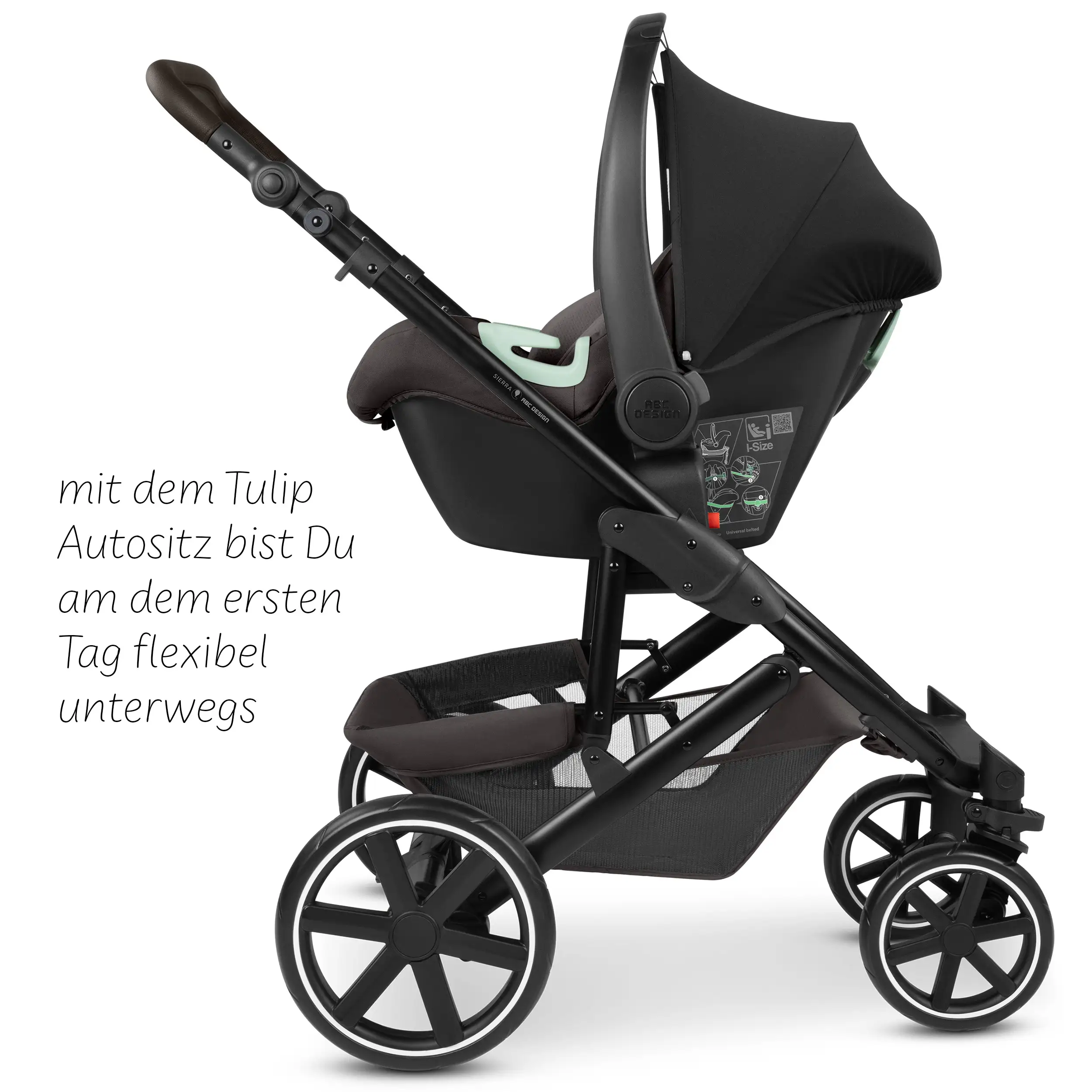 Ensemble poussette 4 en 1 Sierra avec base Isofix - Nut