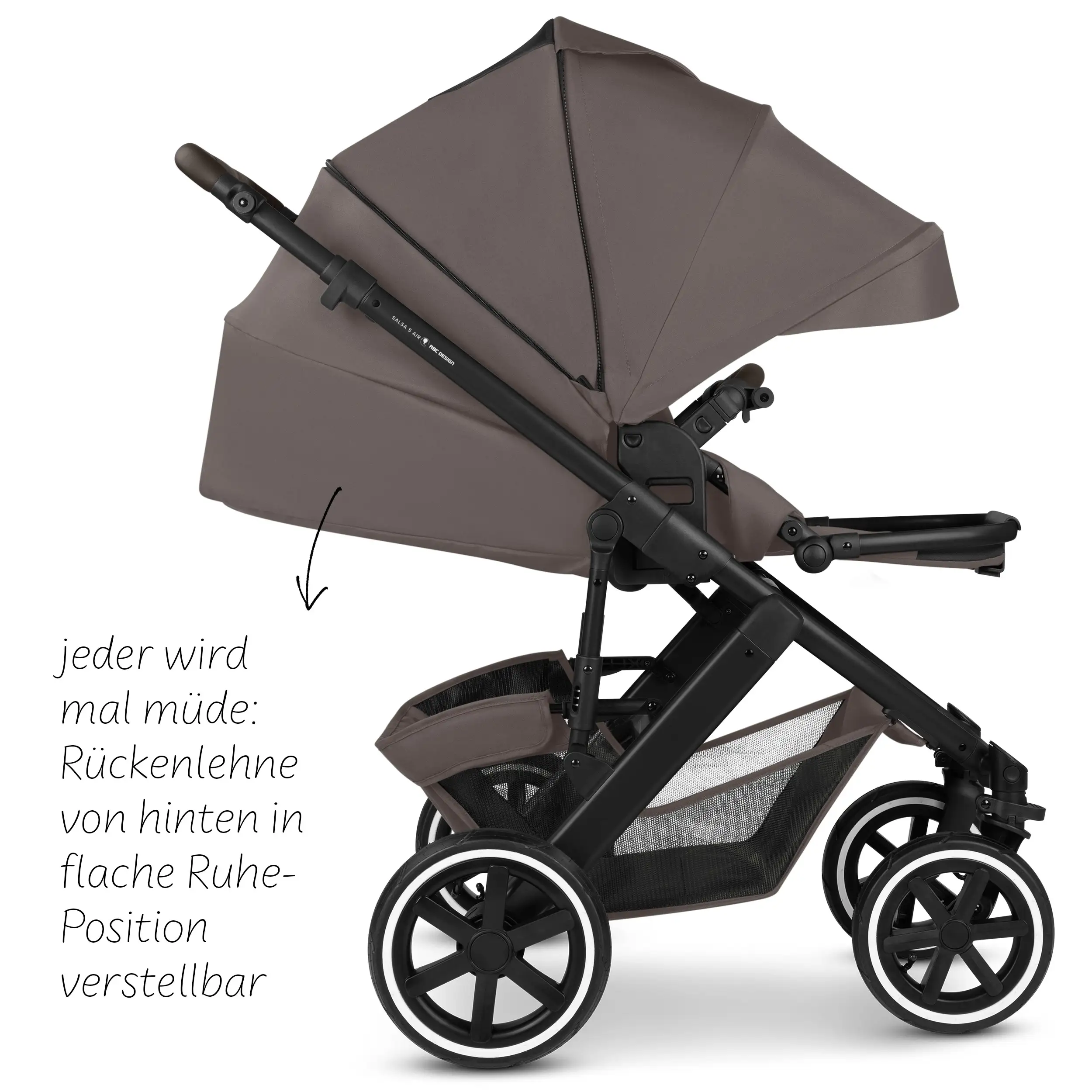 Ensemble poussette 3 en 1 Salsa 5 Air avec siège auto pour bébé - Maroon