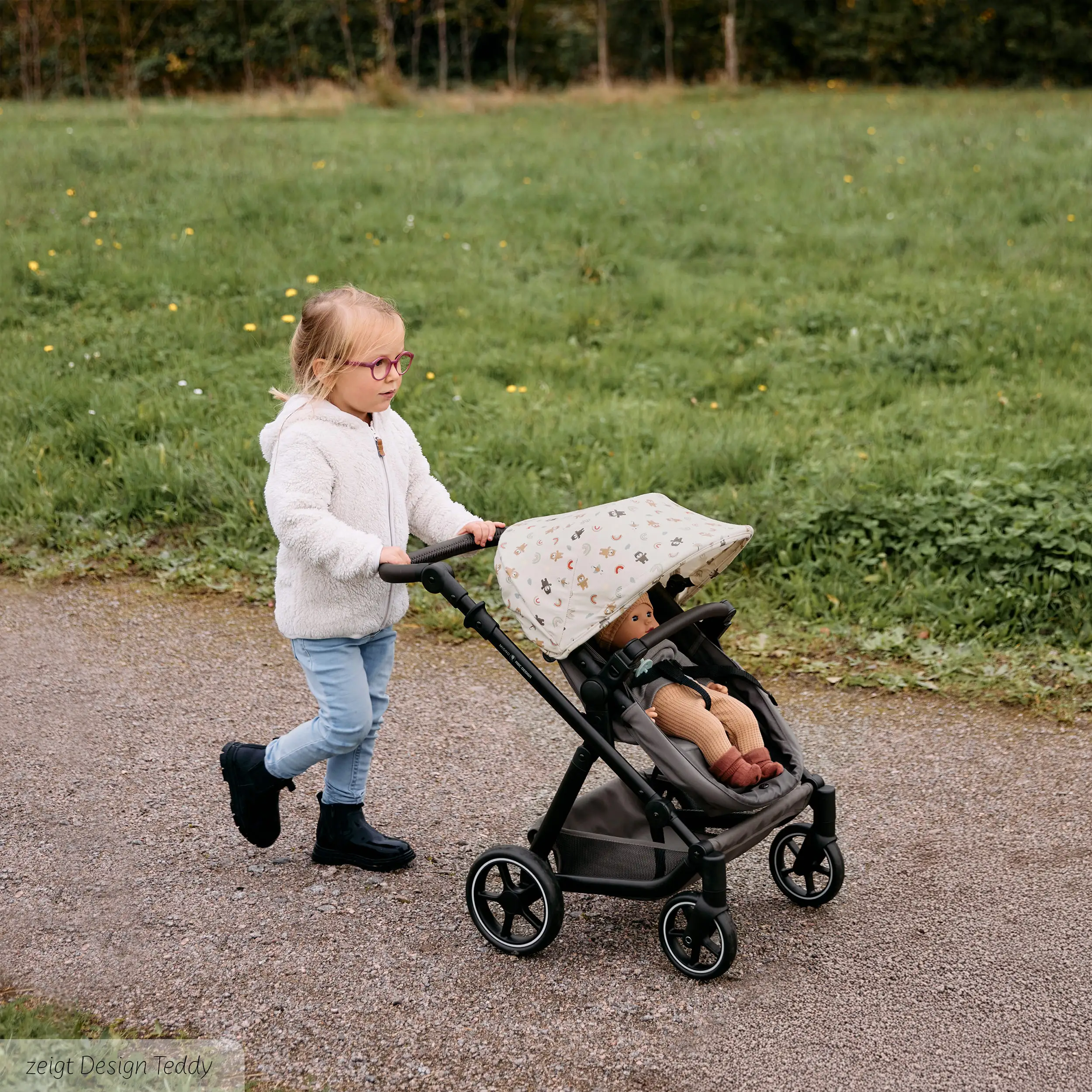 Poussette de poupée Migno - Marron