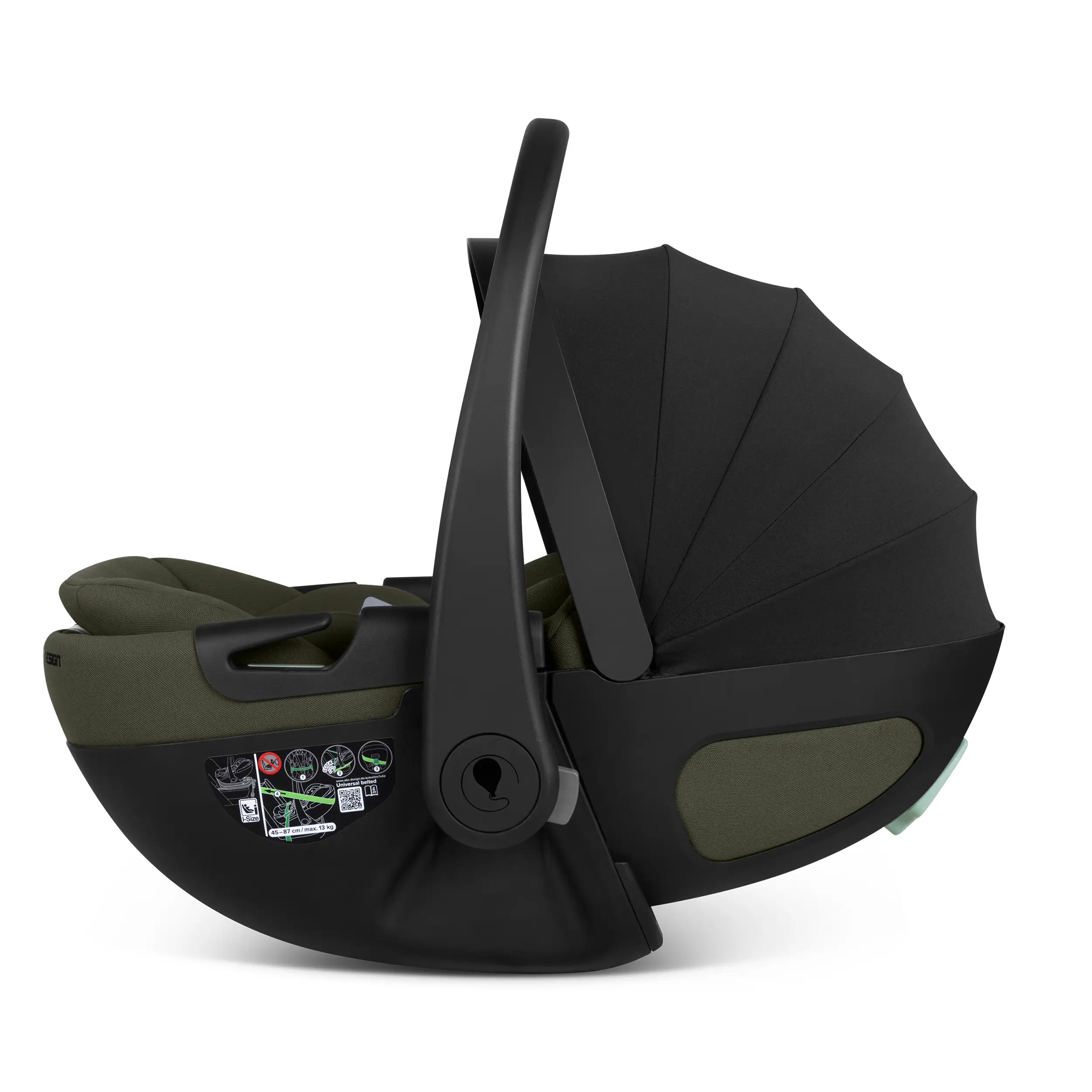 Coque auto pour bébé avec fonction allongée Calla i-Size - Olive