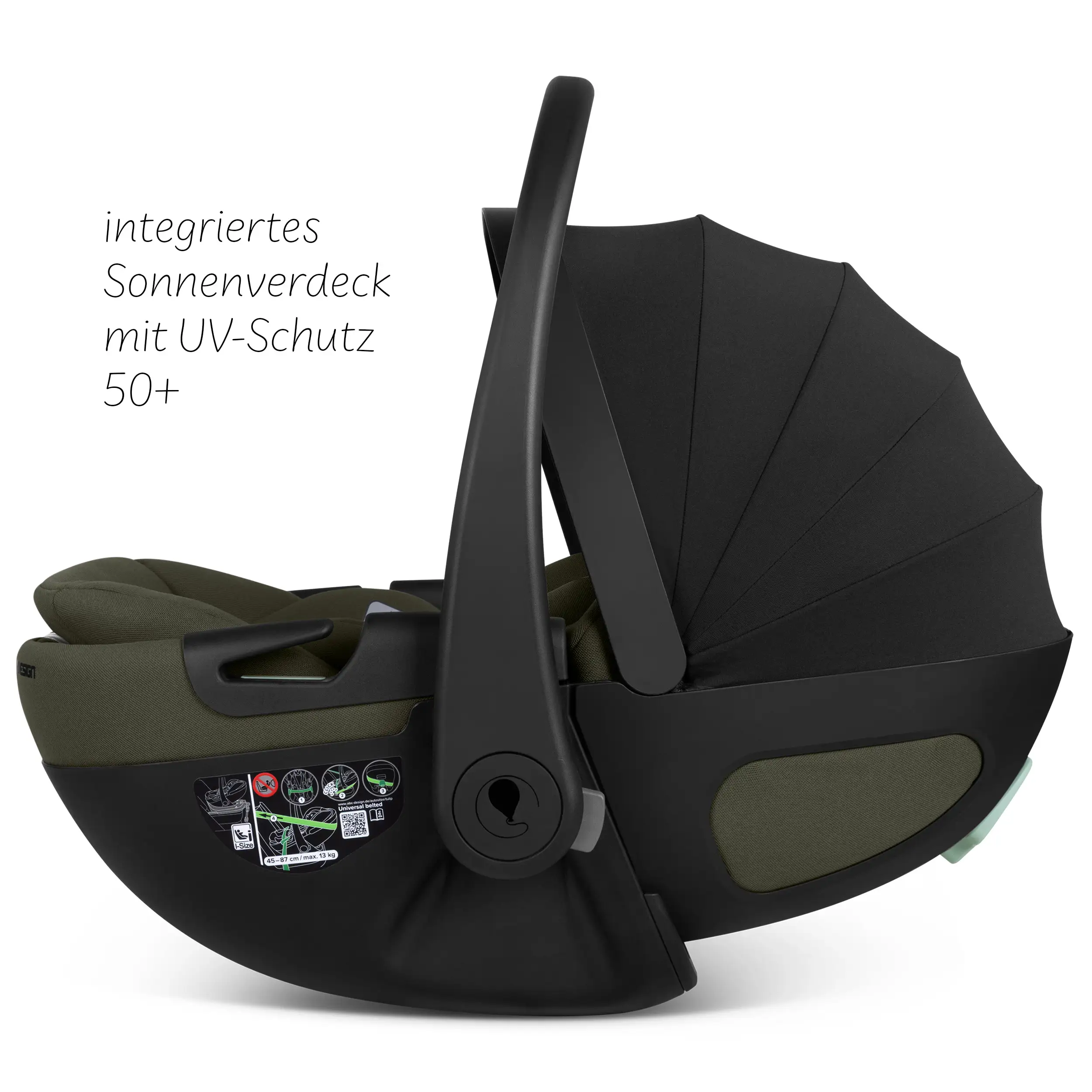 Coque auto inclinable Calla i-Size - Olive