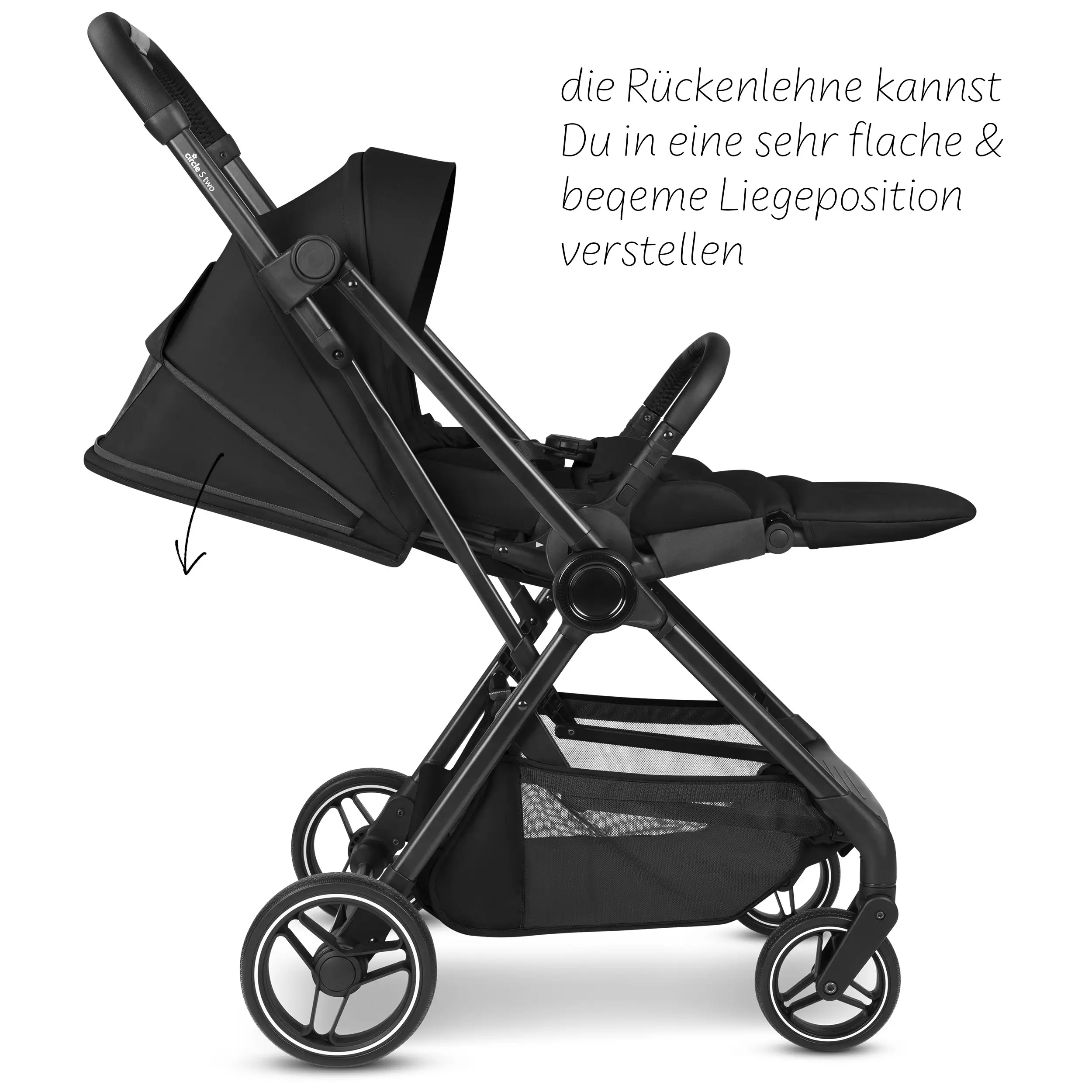 Poussette S Two - Black