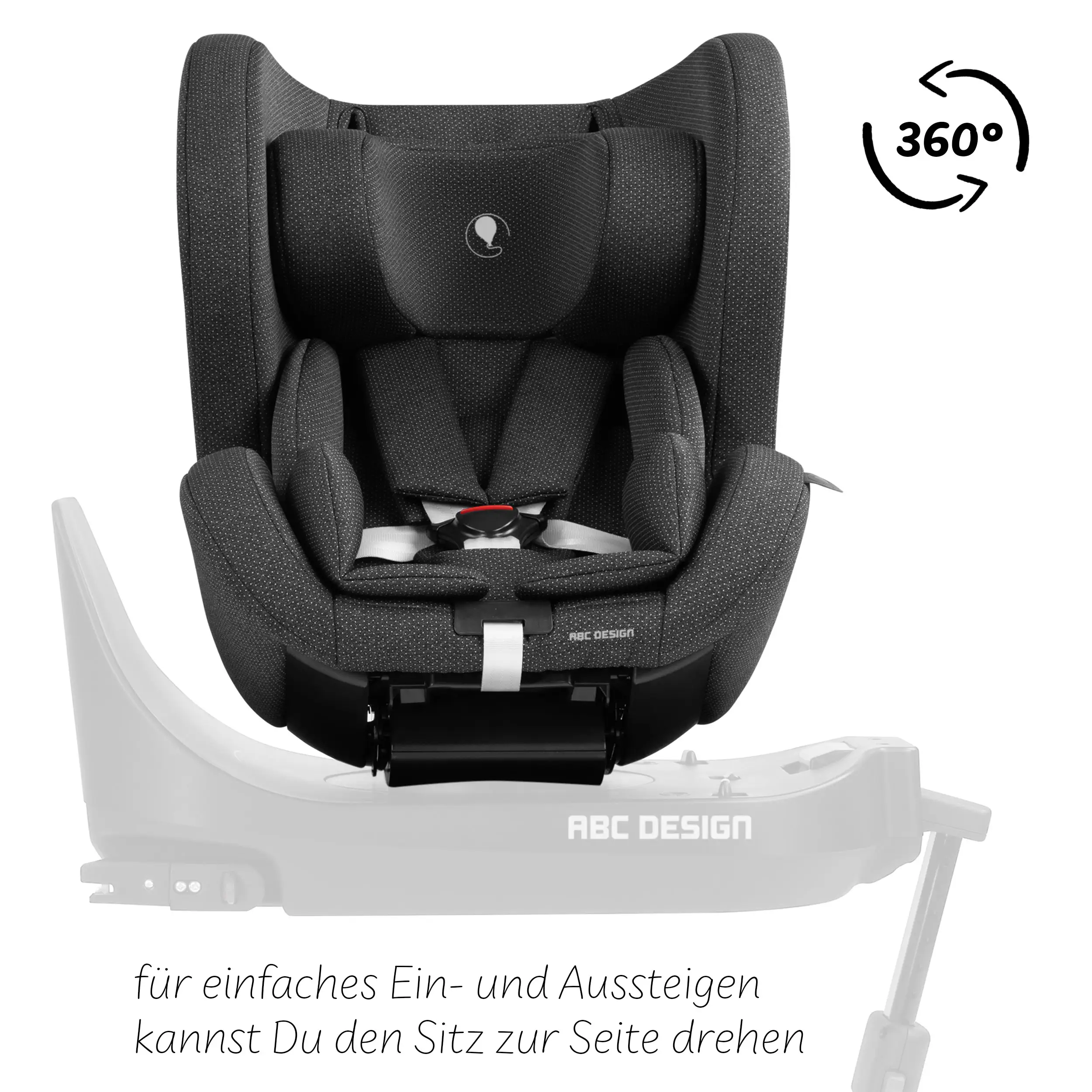 Siège auto Lily i-Size avec base ISOFIX rotative Root incluse - Bubble