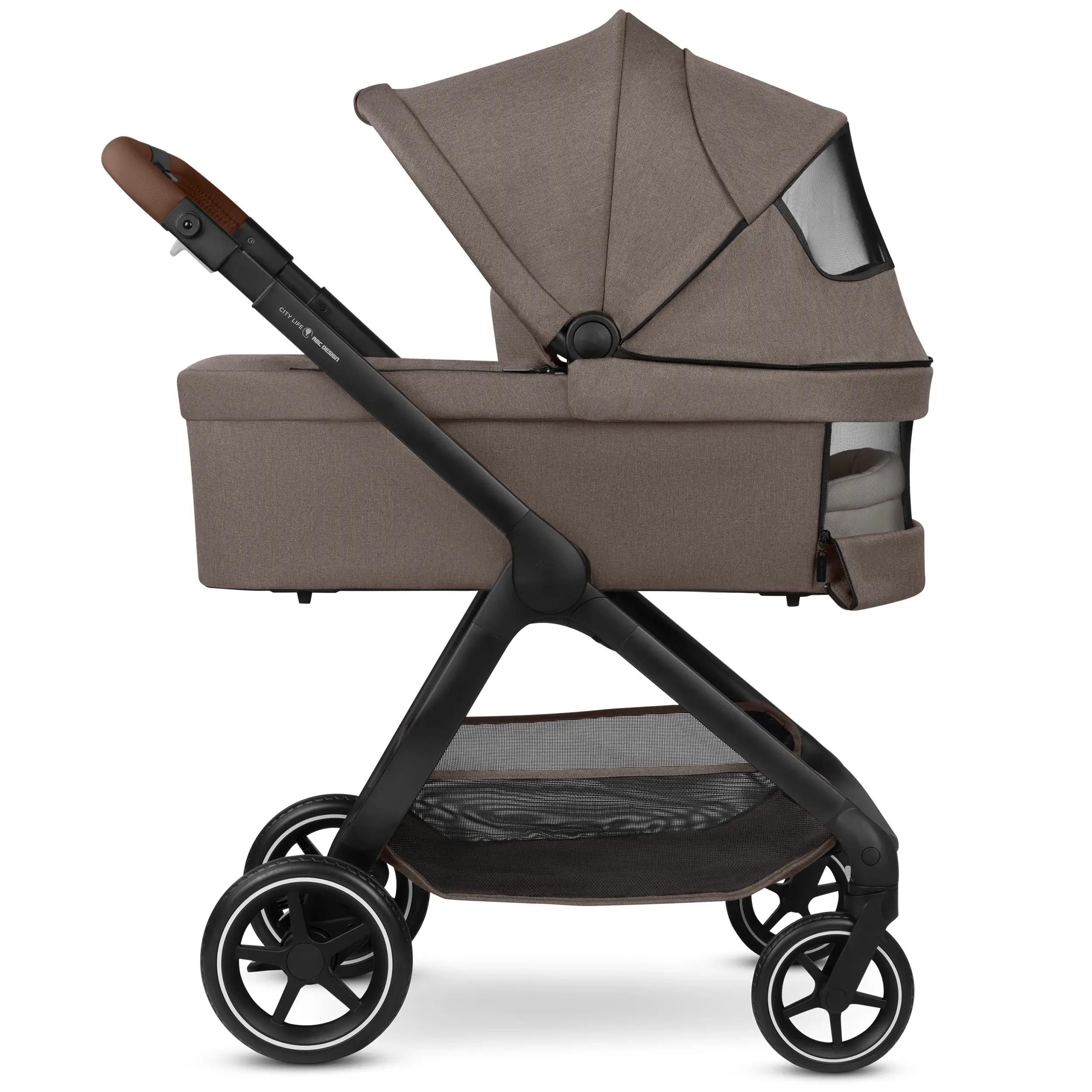 Ensemble poussette 3en1 City Life avec coque auto Maxi-Cosi Pebble 360 Pro 2 - Nature