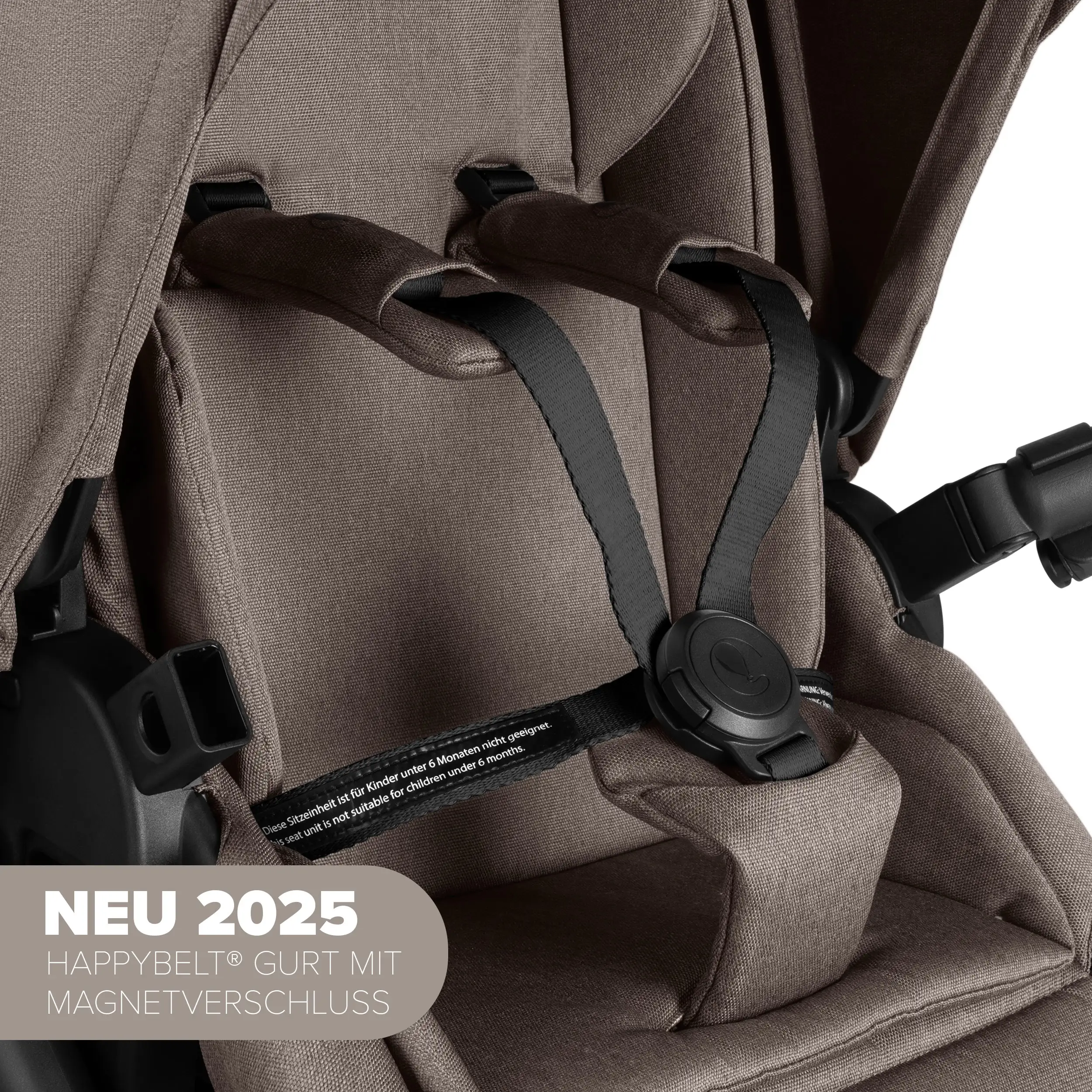 Ensemble poussette 3 en 1 Salsa 5 Air avec siège auto pour bébé Maxi Cosi Pebble 360 Pro 2 - Nature