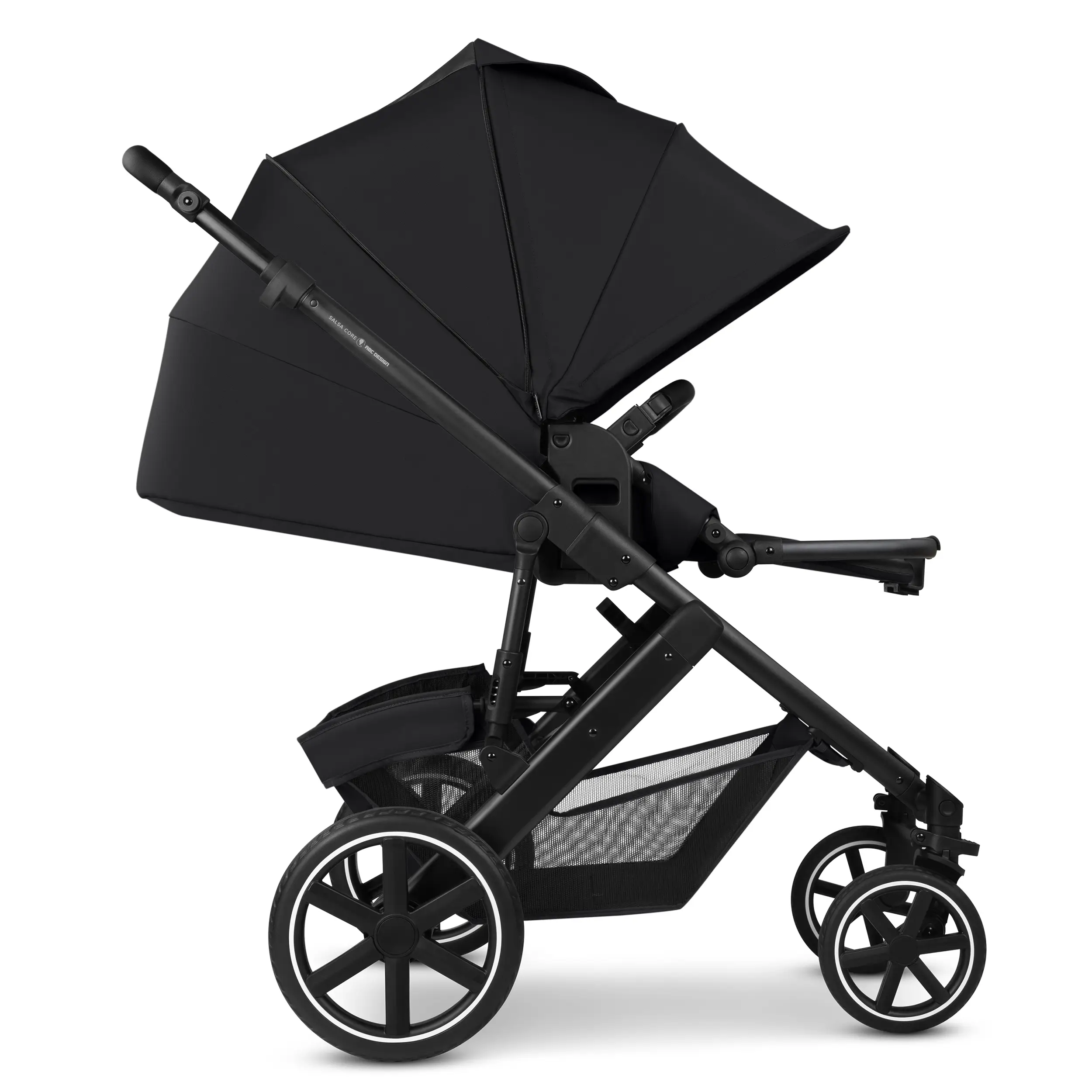 Ensemble poussette 3en1 Salsa Core avec siège auto pour bébé Calla à fonction allongée - Ink