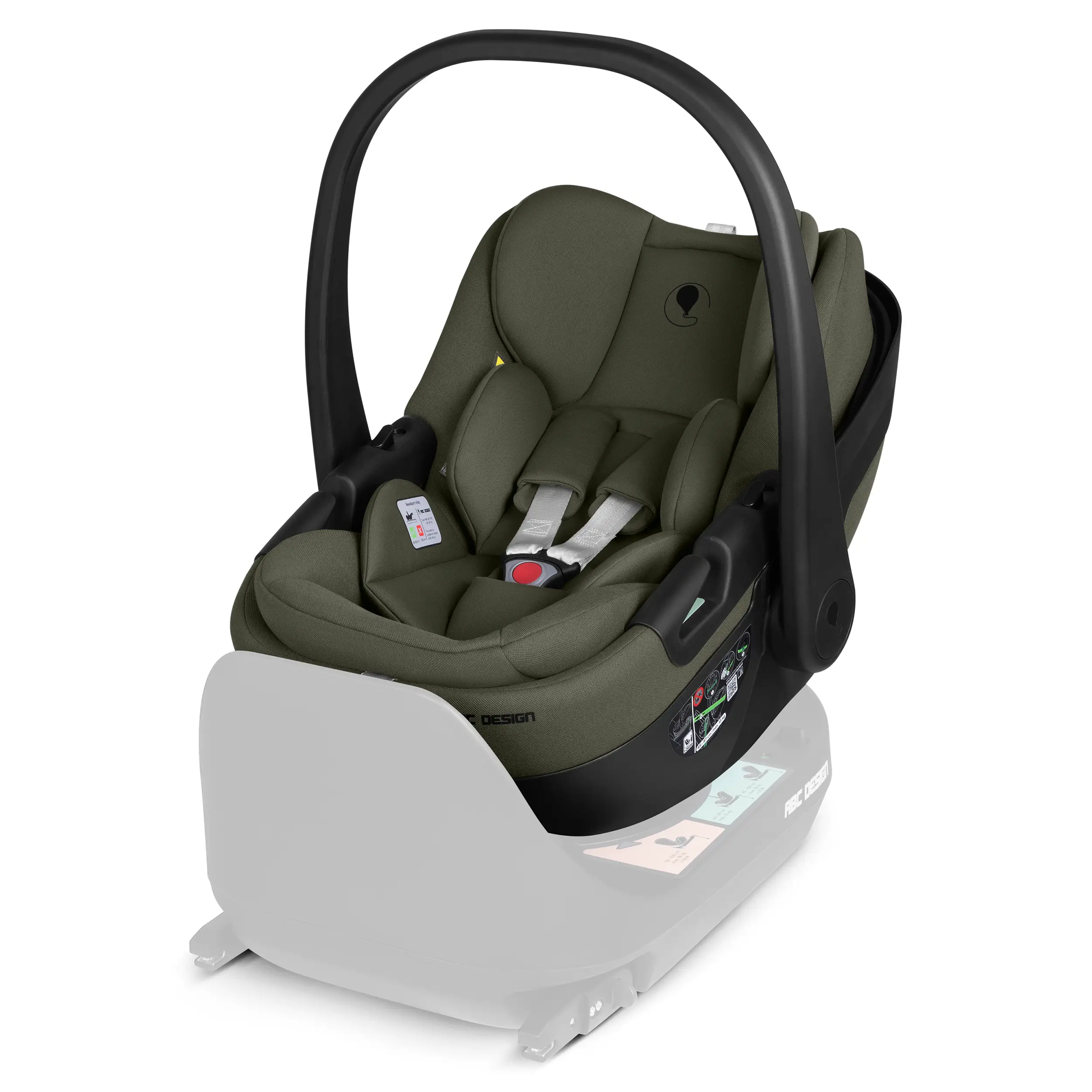 Coque auto pour bébé avec fonction allongée Calla i-Size - Olive