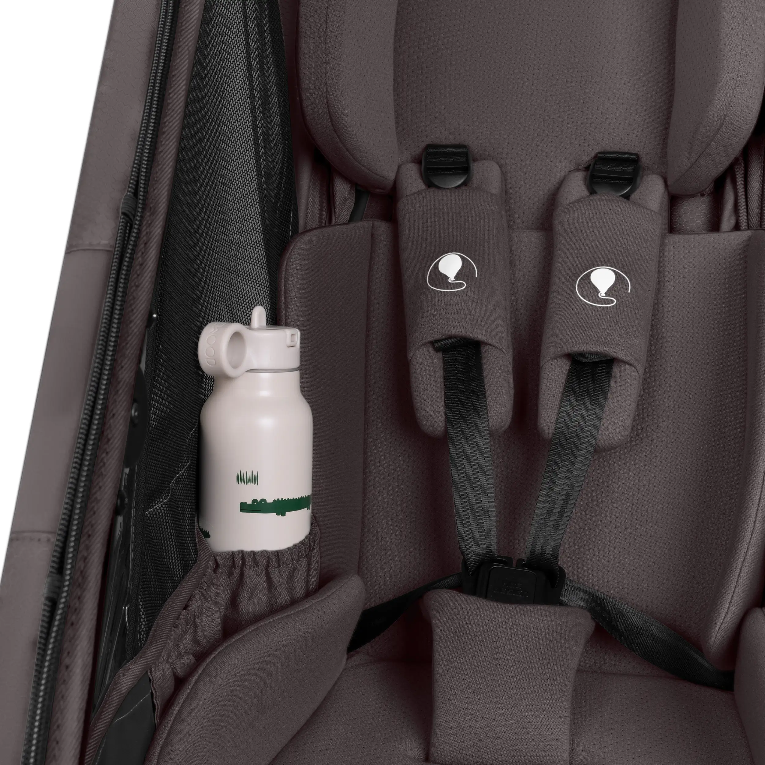 Remorque à vélo Tour 2 avec 2 sièges confortables et roues gonflables - Falcon