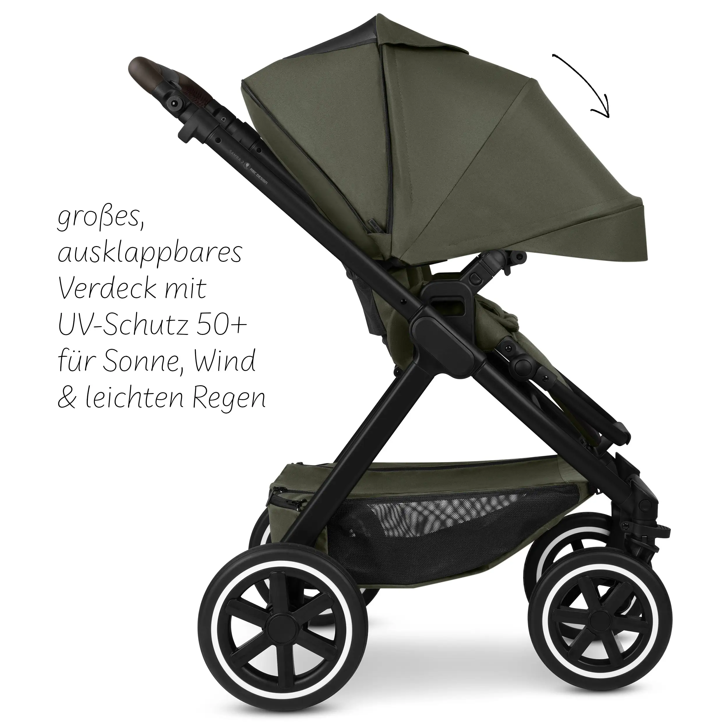 Système de voyage Samba 2 avec coque auto Calla à position allongée - Avocado