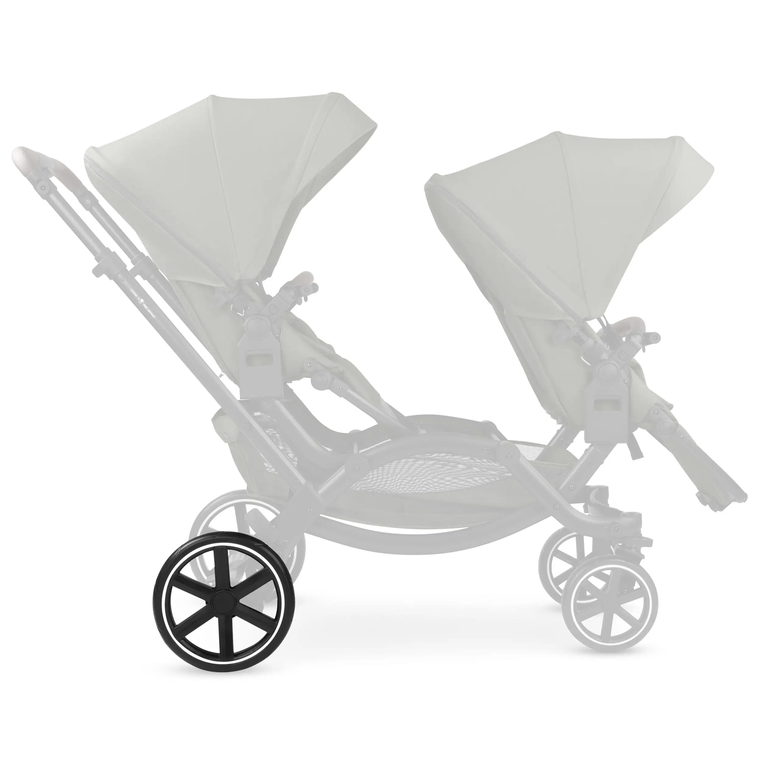 Roue arrière pour Salsa 4 / Zoom / Zoom 2 - EVA Black / White Wall