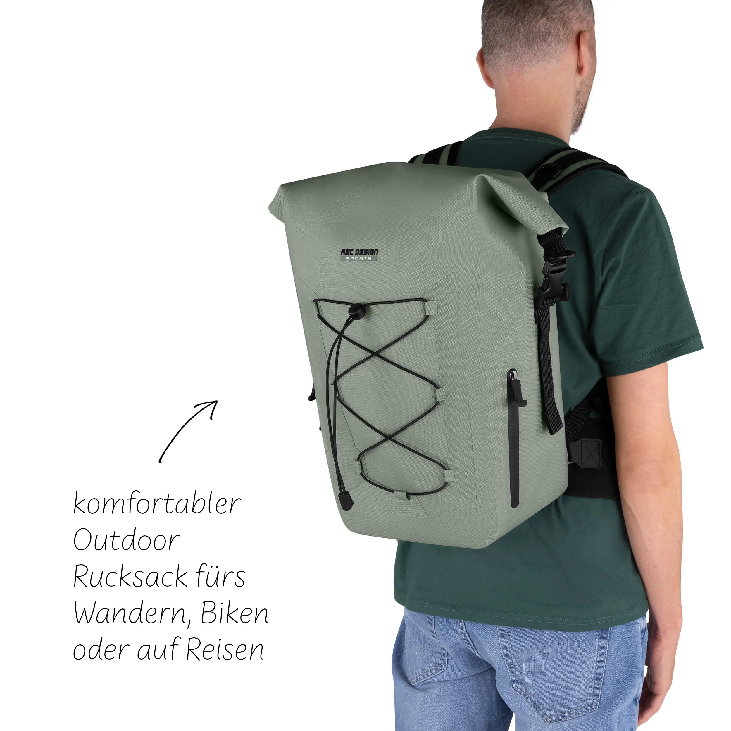 Sac à dos Premium Outdoor Lausanne 20L pour la ville et la nature - Pine
