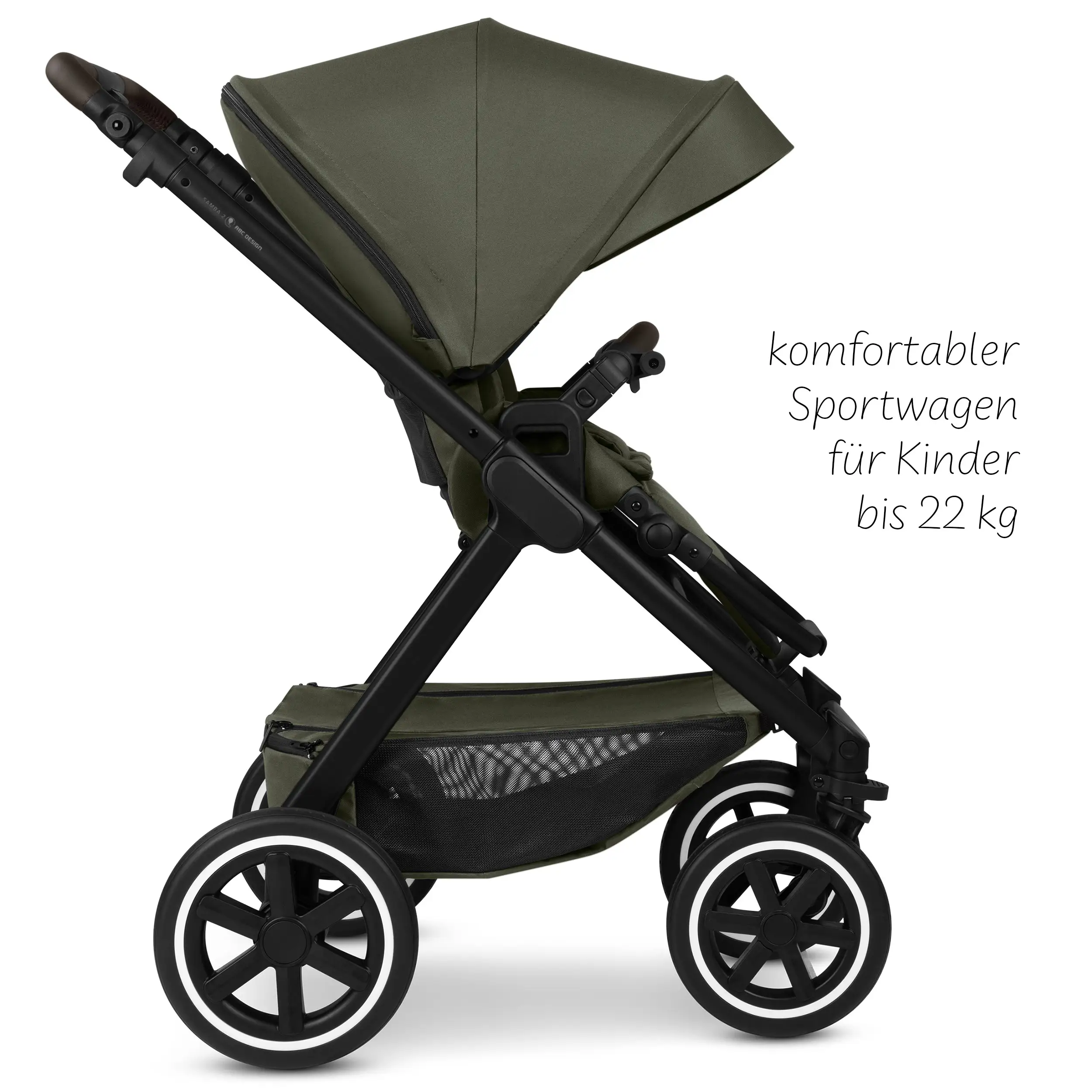 Système de voyage Samba 2 avec coque auto Calla à position allongée - Avocado