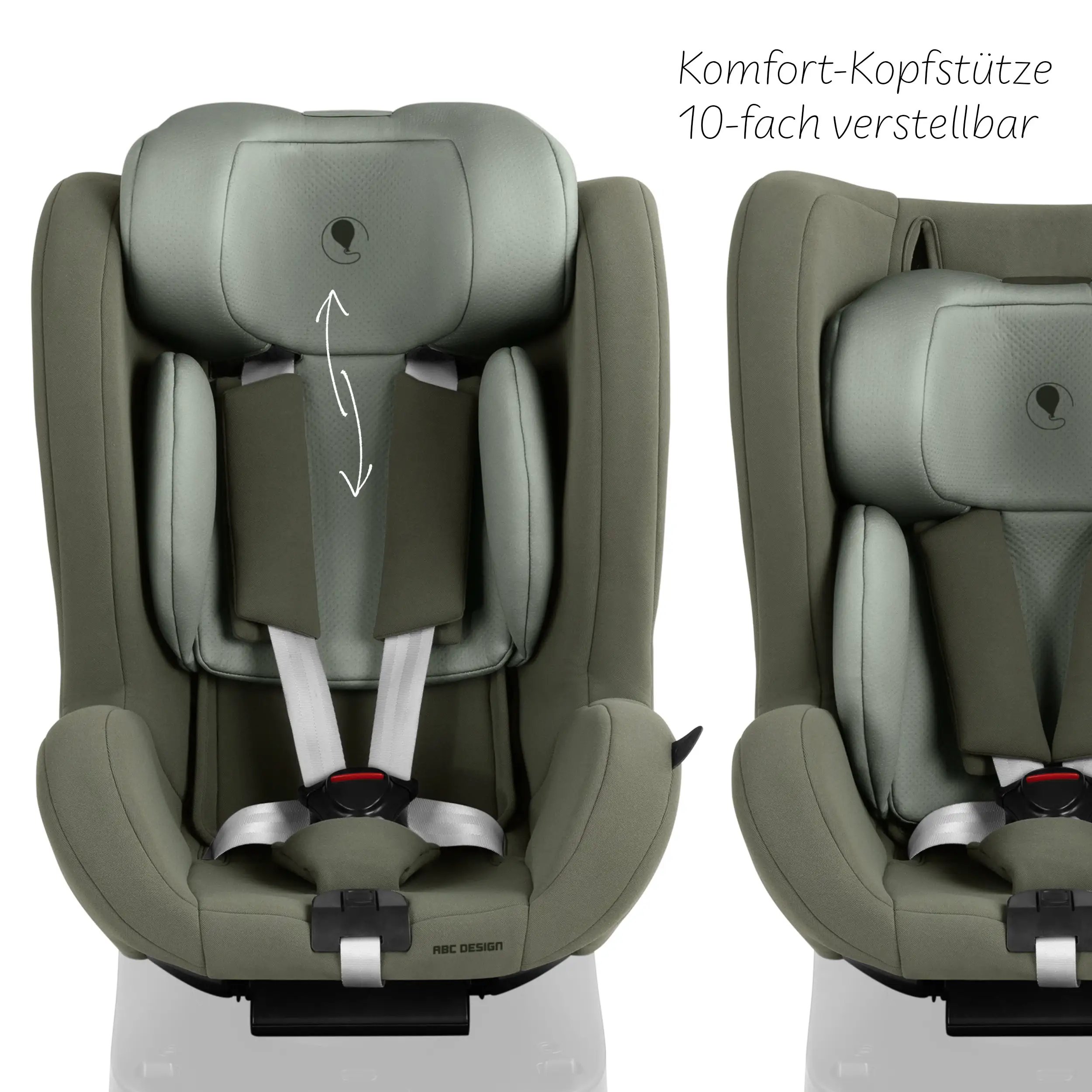 Siège auto Lily i-Size avec base ISOFIX rotative Root incluse - Sage