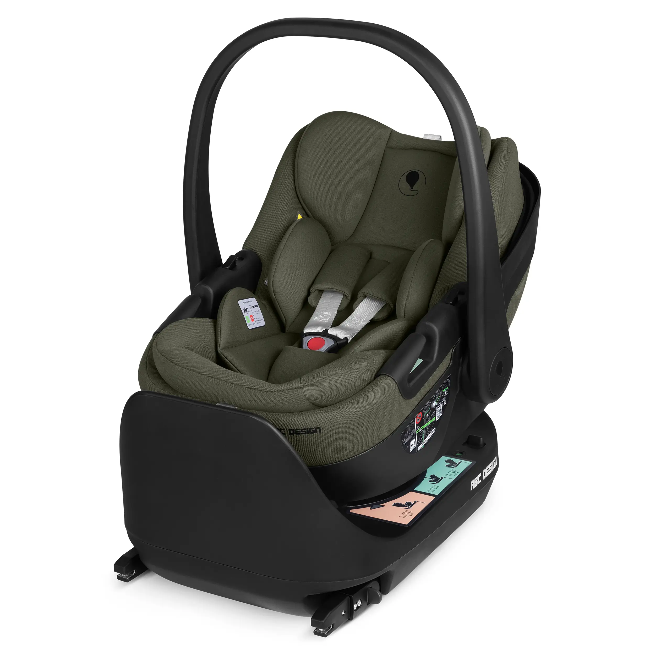 Coque auto pour bébé avec fonction allongée Calla i-Size - Olive
