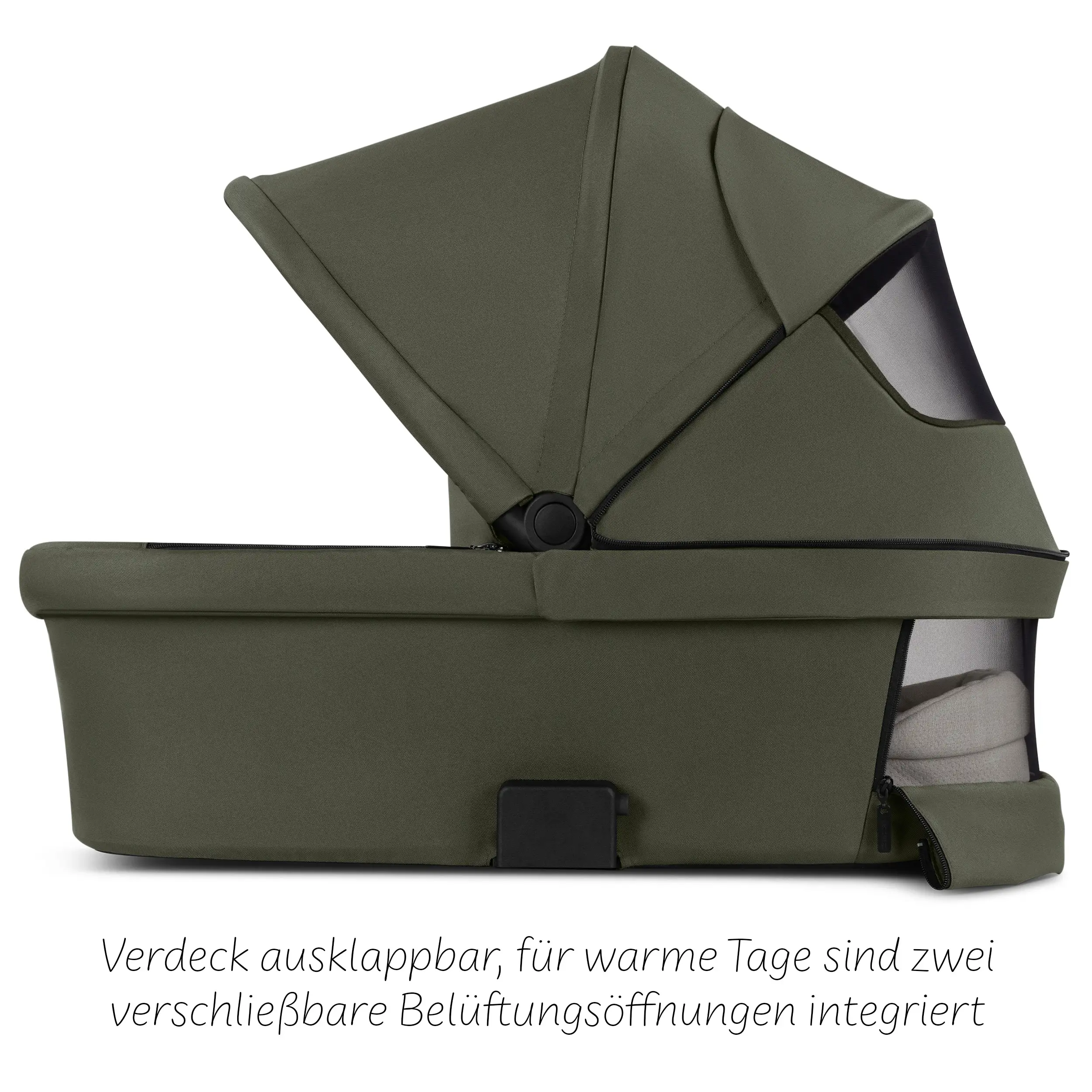 4in1-Kinderwagen-Set Samba 2 inkl. Babyschale Calla mit Liegefunktion - Avocado