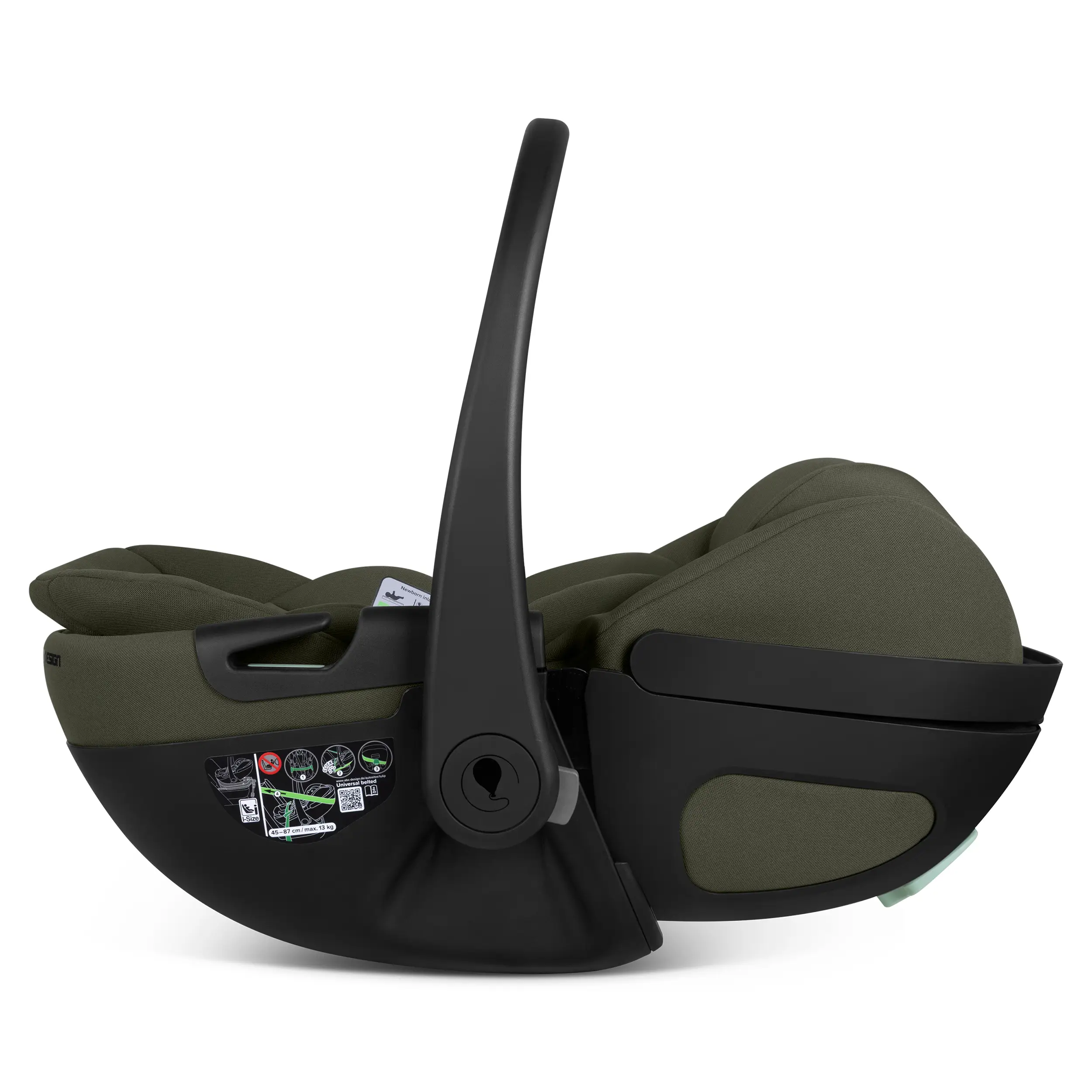 Coque auto pour bébé avec fonction allongée Calla i-Size - Olive