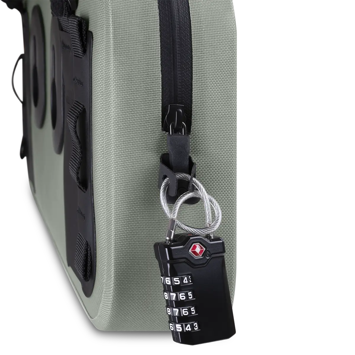 Compartiment principal verrouillable