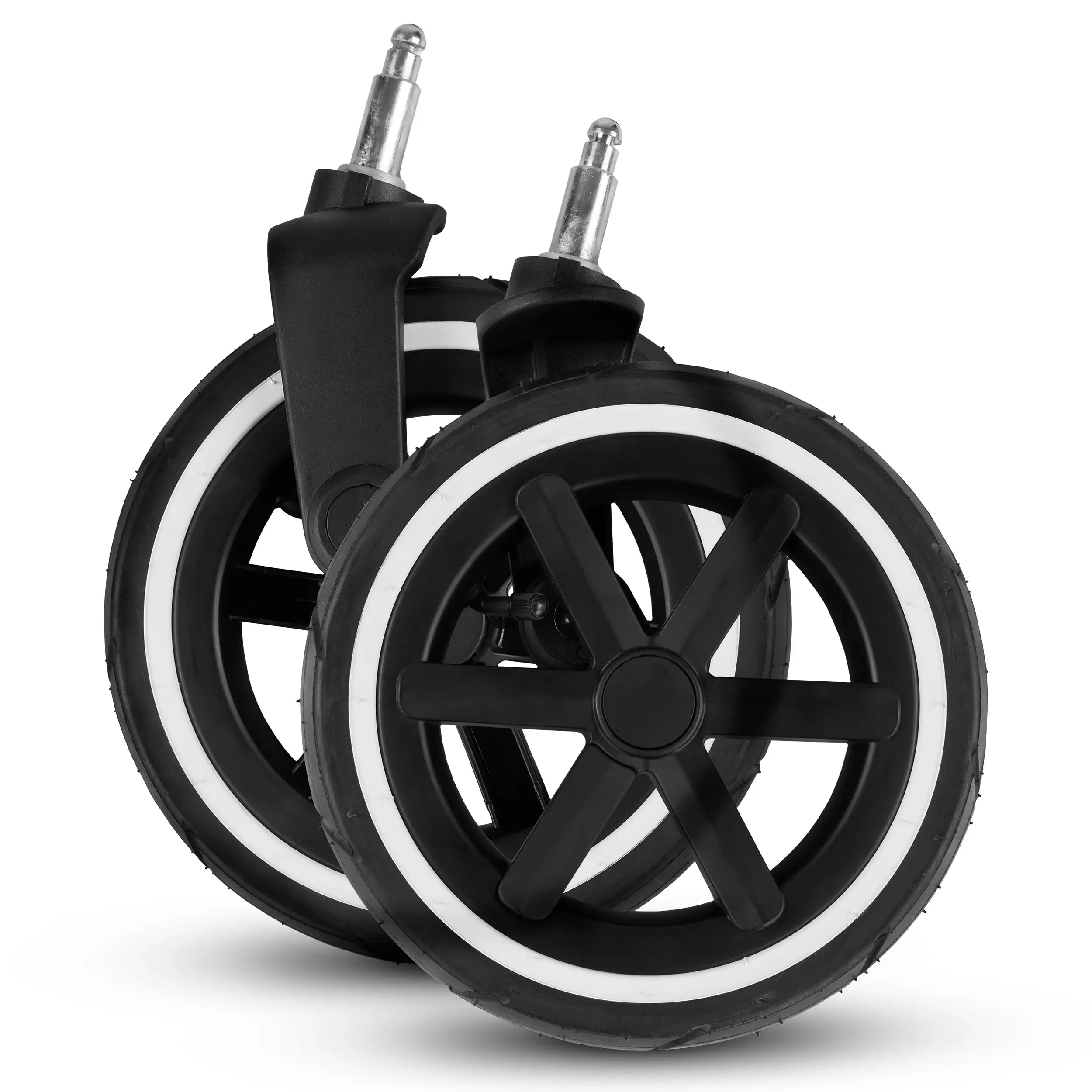 Jeu de roues avant (2 pièces) pour Salsa 5 Air / Salsa 4 Air - roues gonflables Black / White Wall