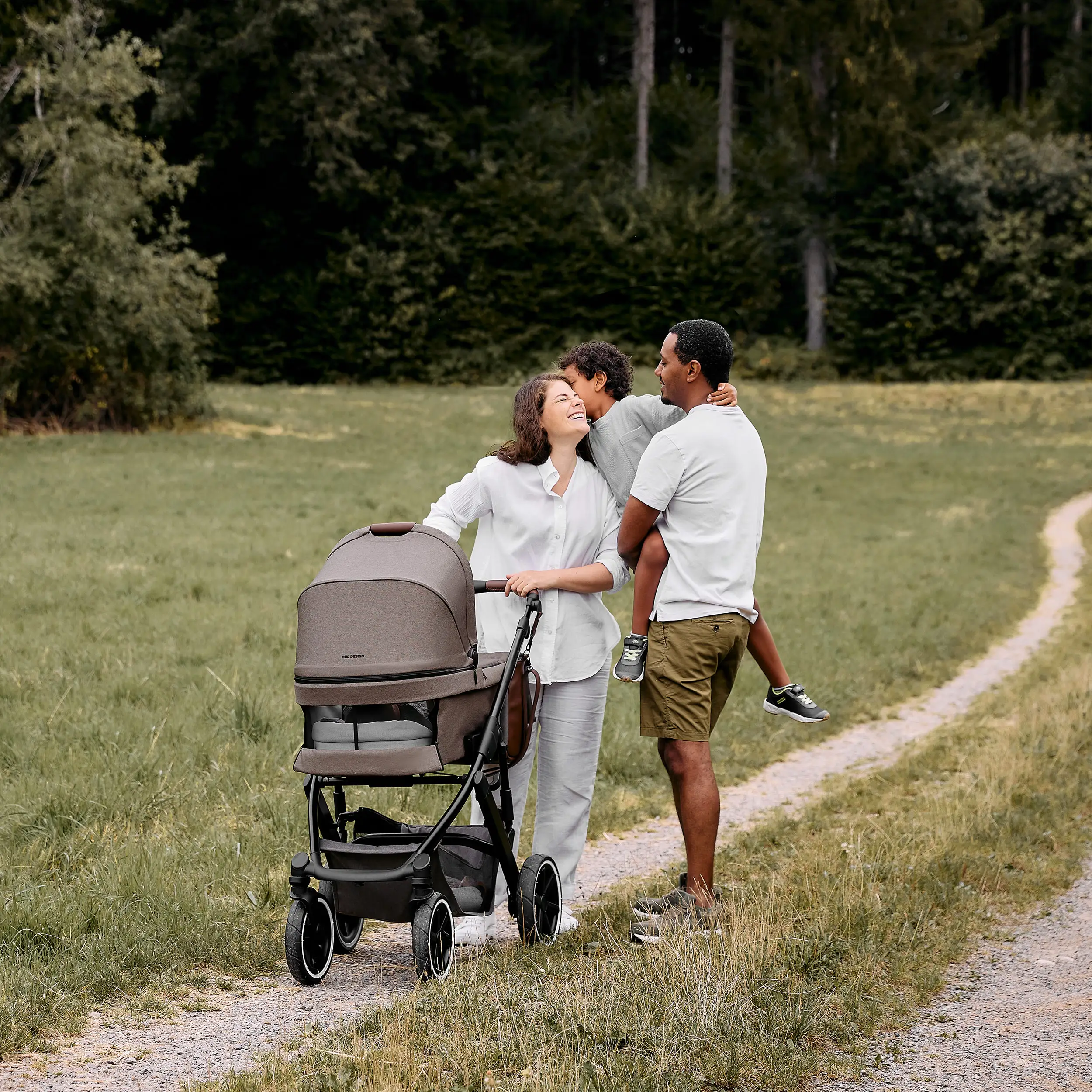 Ensemble poussette 3 en 1 Salsa 5 Air avec siège auto pour bébé Maxi Cosi Pebble 360 Pro 2 - Nature