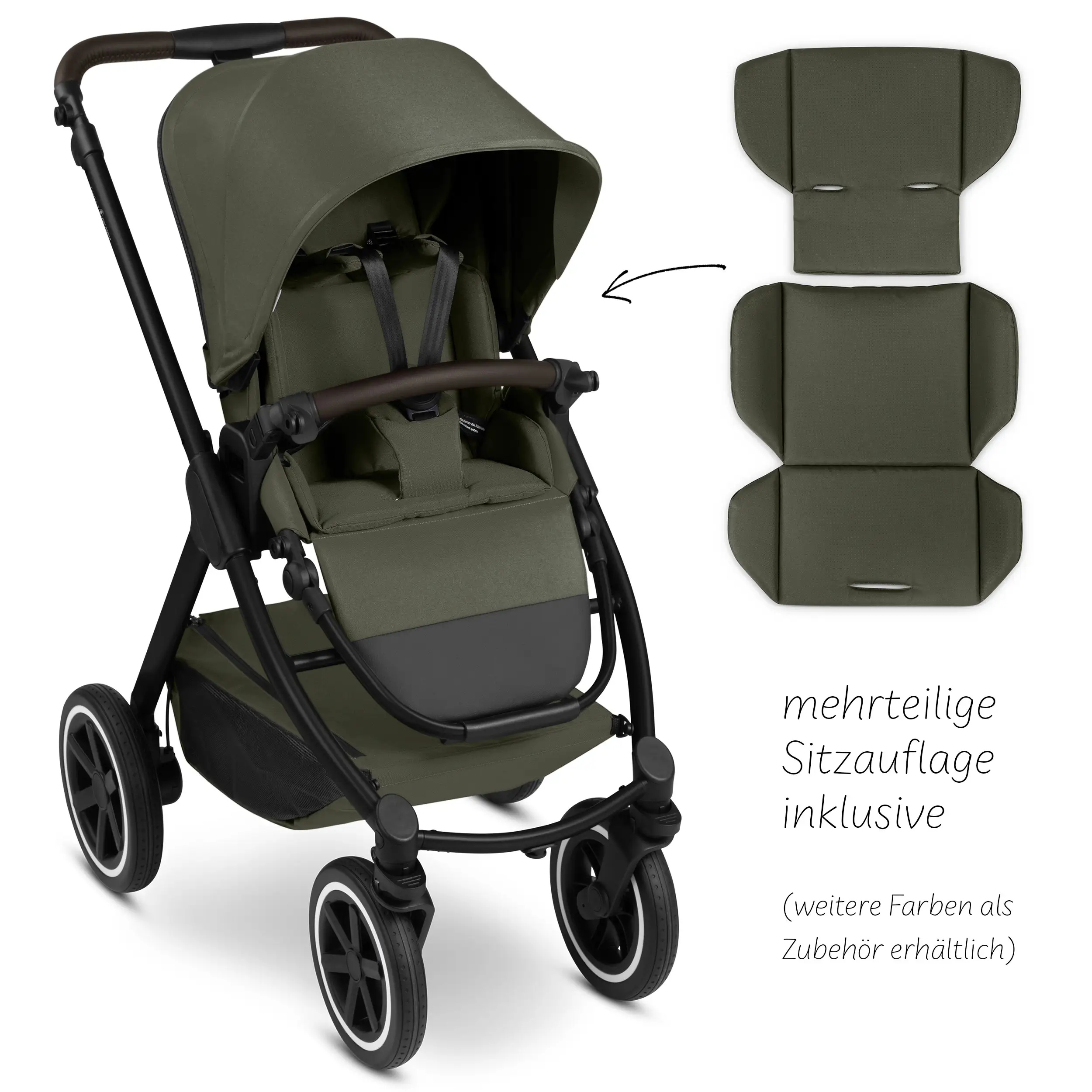 Système de voyage Samba 2 avec coque auto Calla à position allongée - Avocado