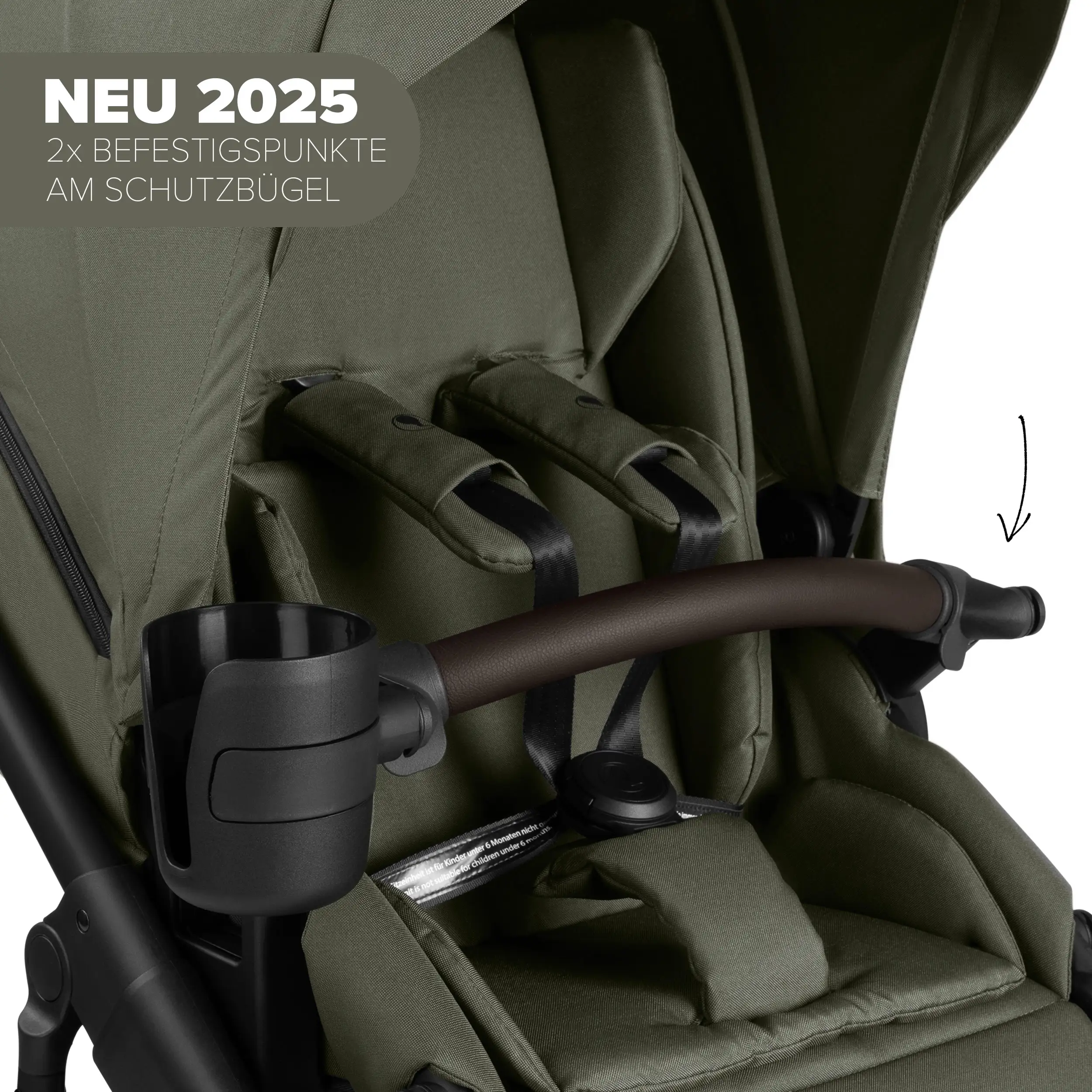 Ensemble poussette 3en1 Salsa 5 Air y compris coque auto Maxi Cosi Pebble 360 Pro 2 - Avocado