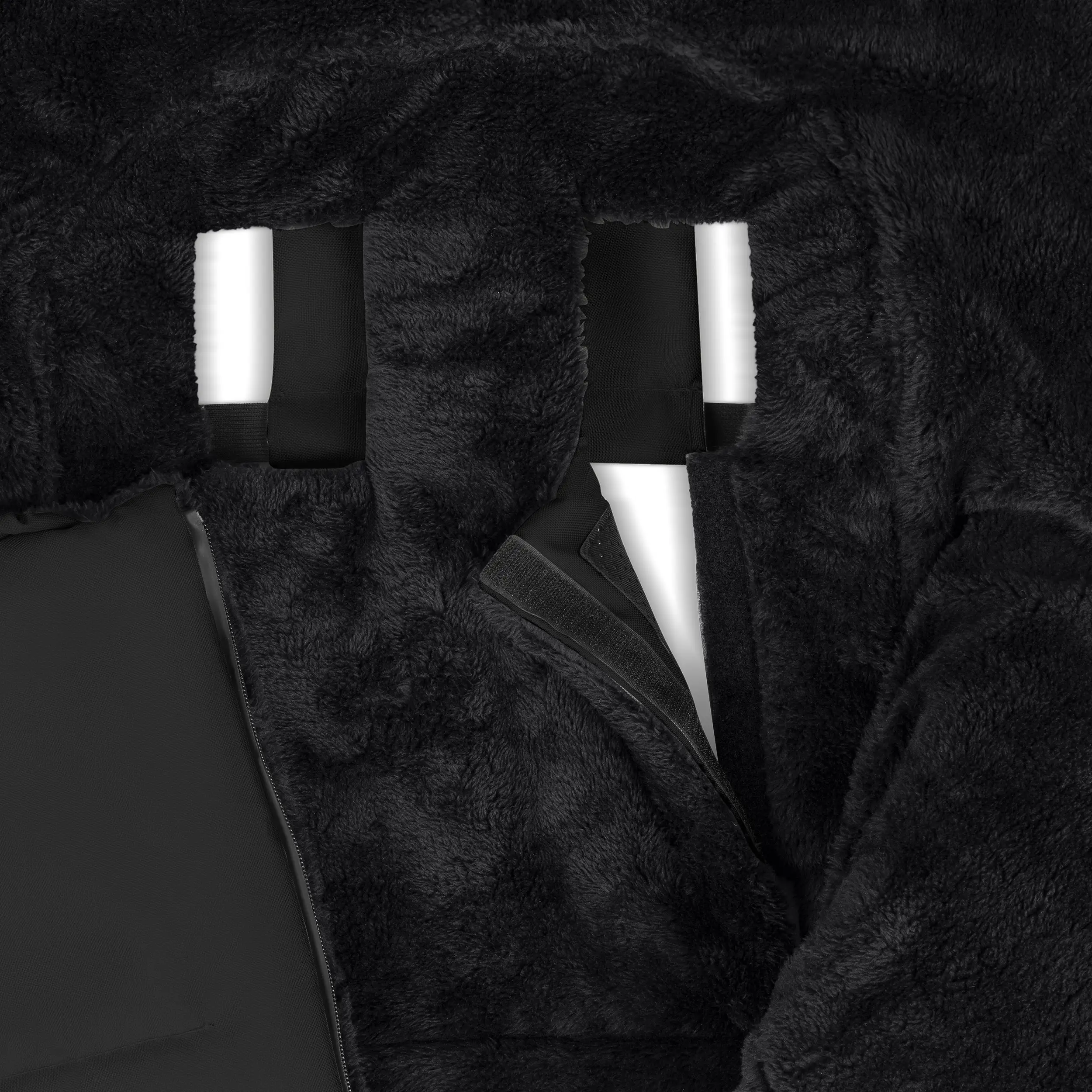  Ensemble d'accessoires pour poussette - Sac à langer, Chancelière d'hiver, Housse de pluie et Moustiquaire - Black