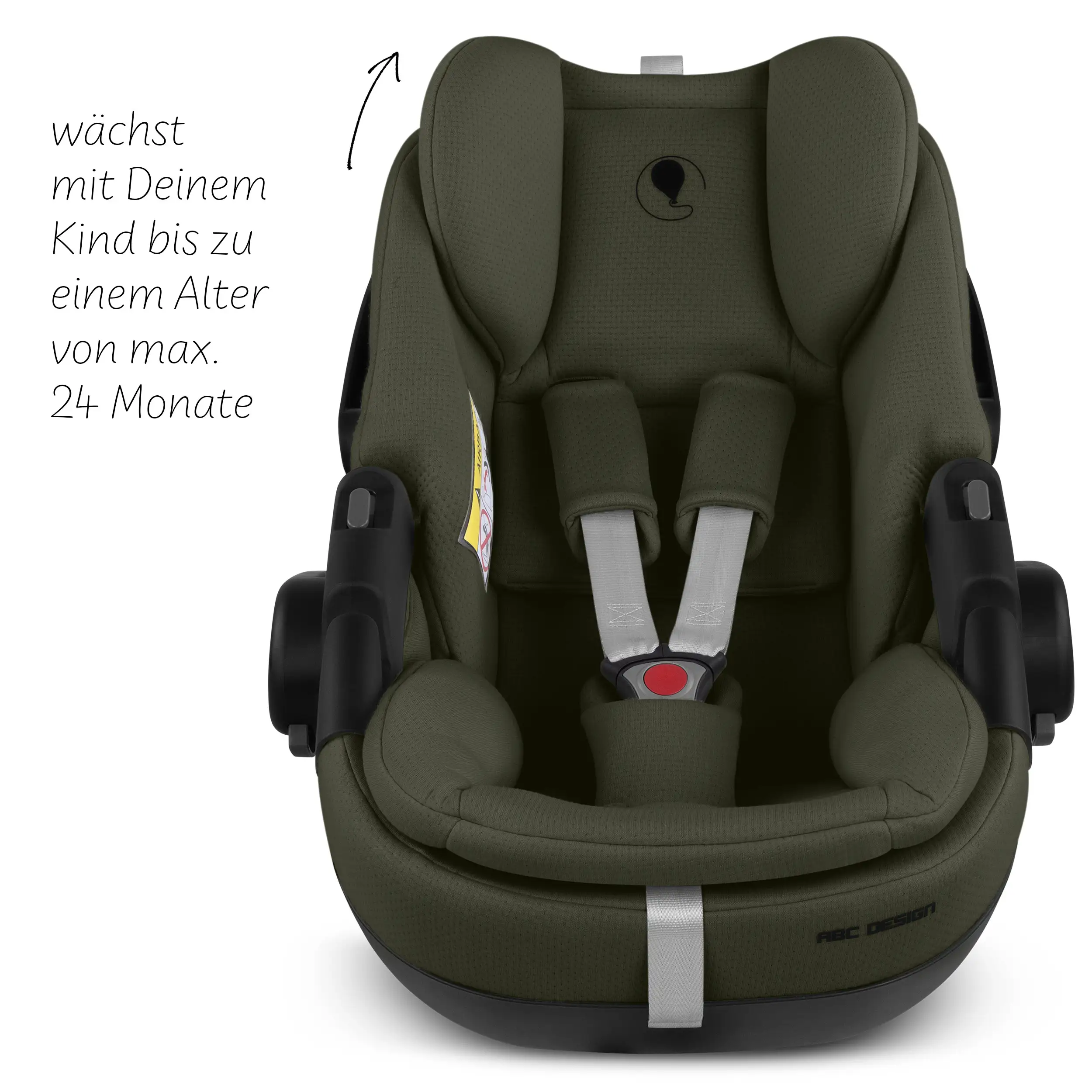 Coque auto Calla i-Size avec position allongée, base ISOFIX rotative Root incluse