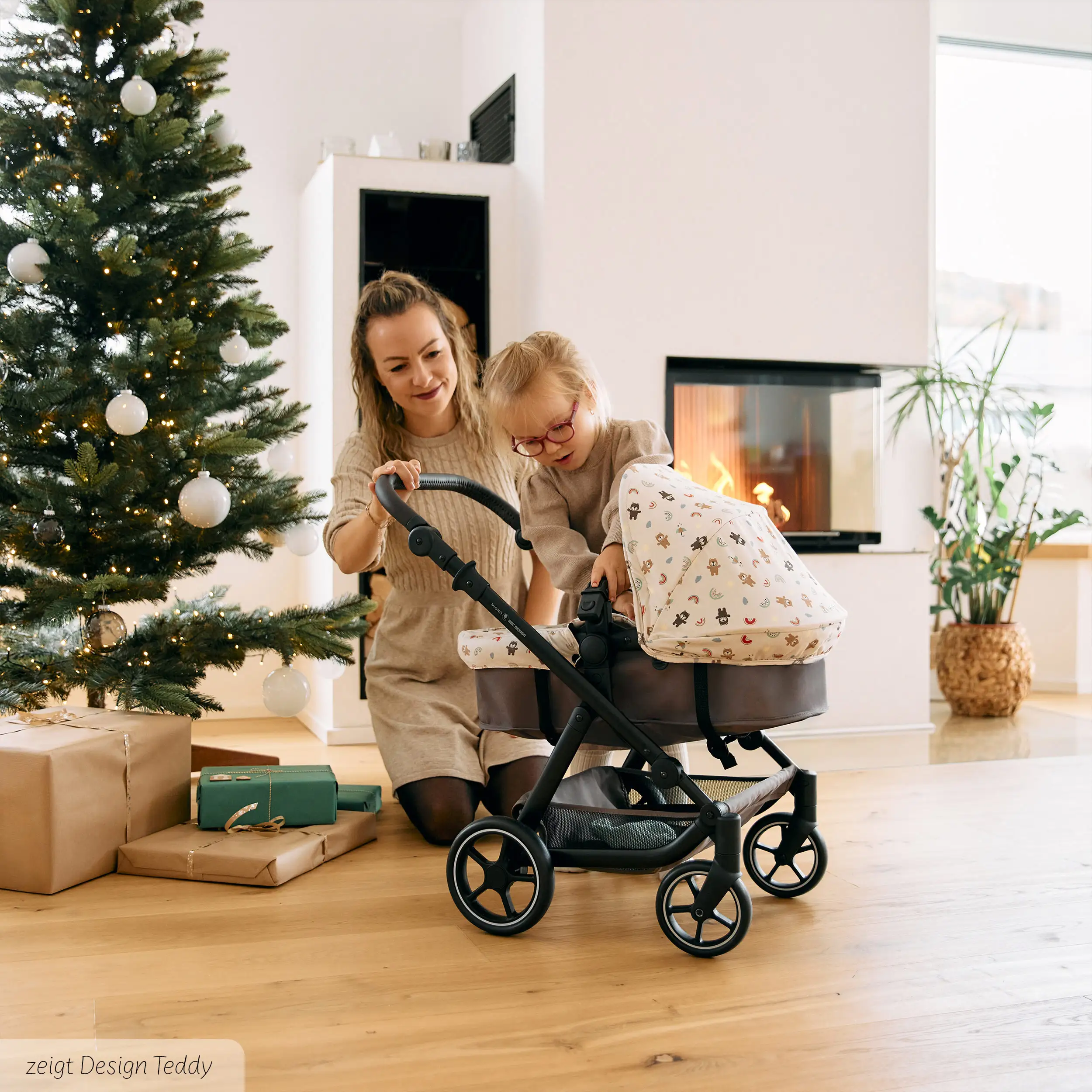 Poussette de poupée Migno - Marron