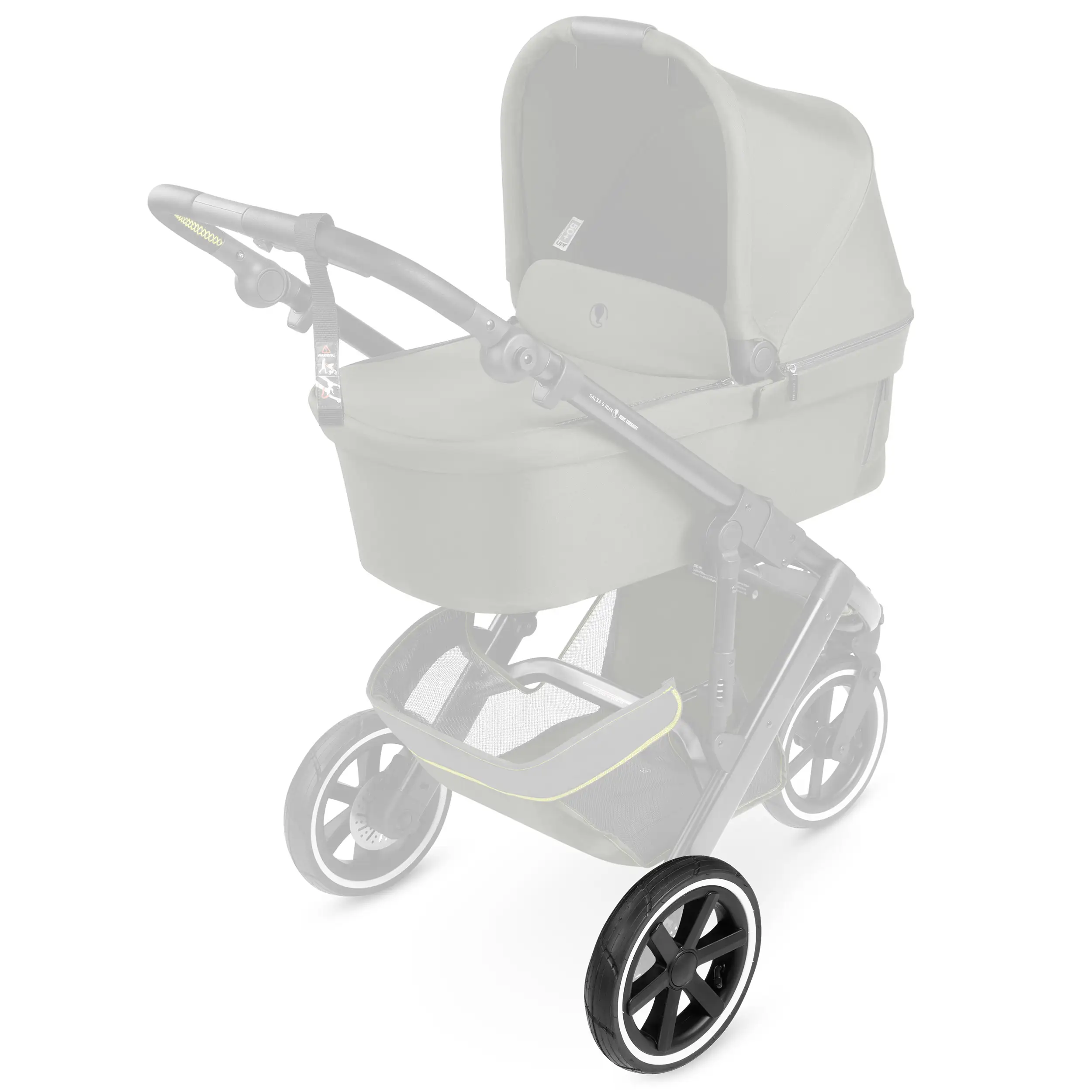 Roue arrière pour Salsa 5 Run / Salsa Run - Roues gonflables Black / White Wall