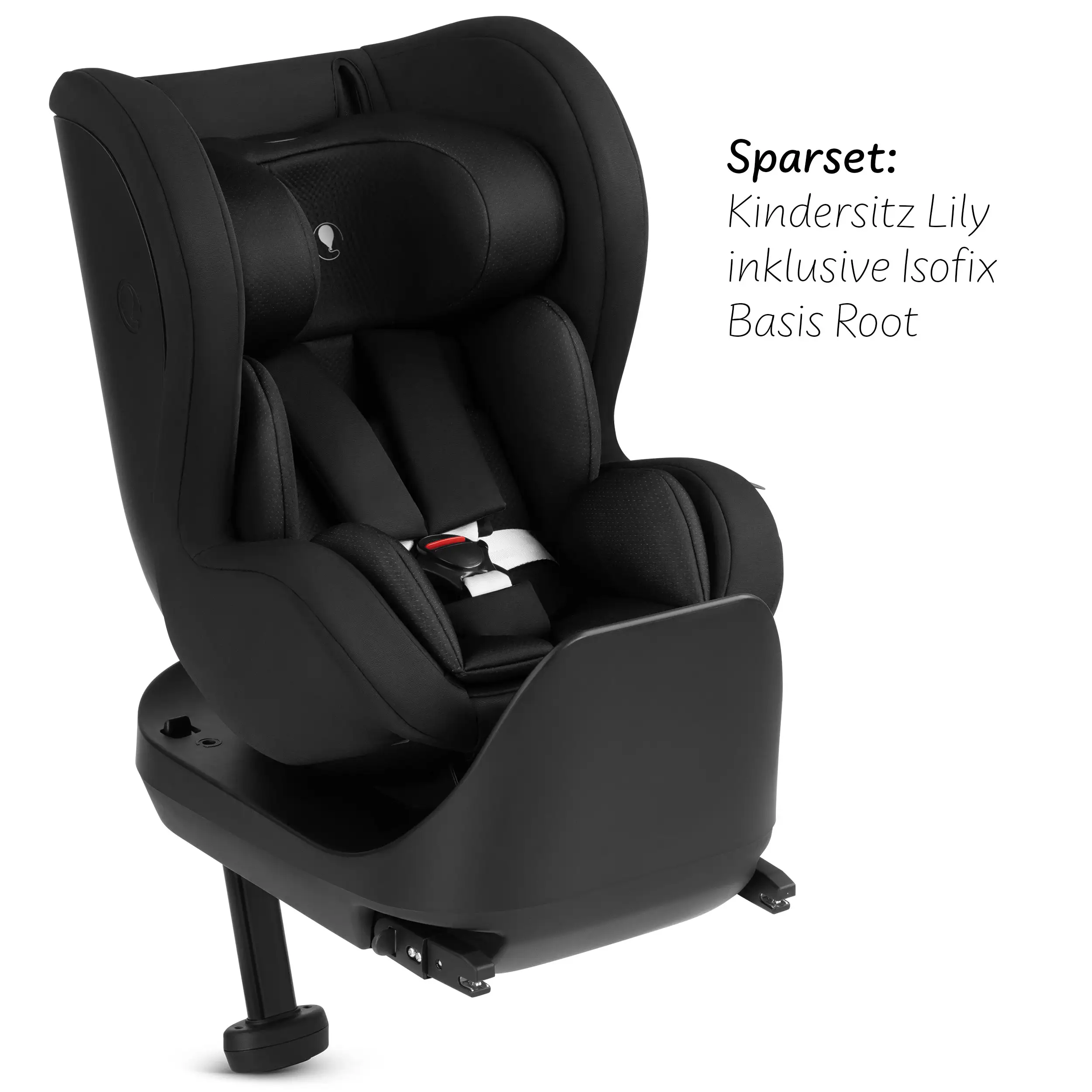 Siège enfant Lily i-Size avec base Isofix pivotante Root - Black