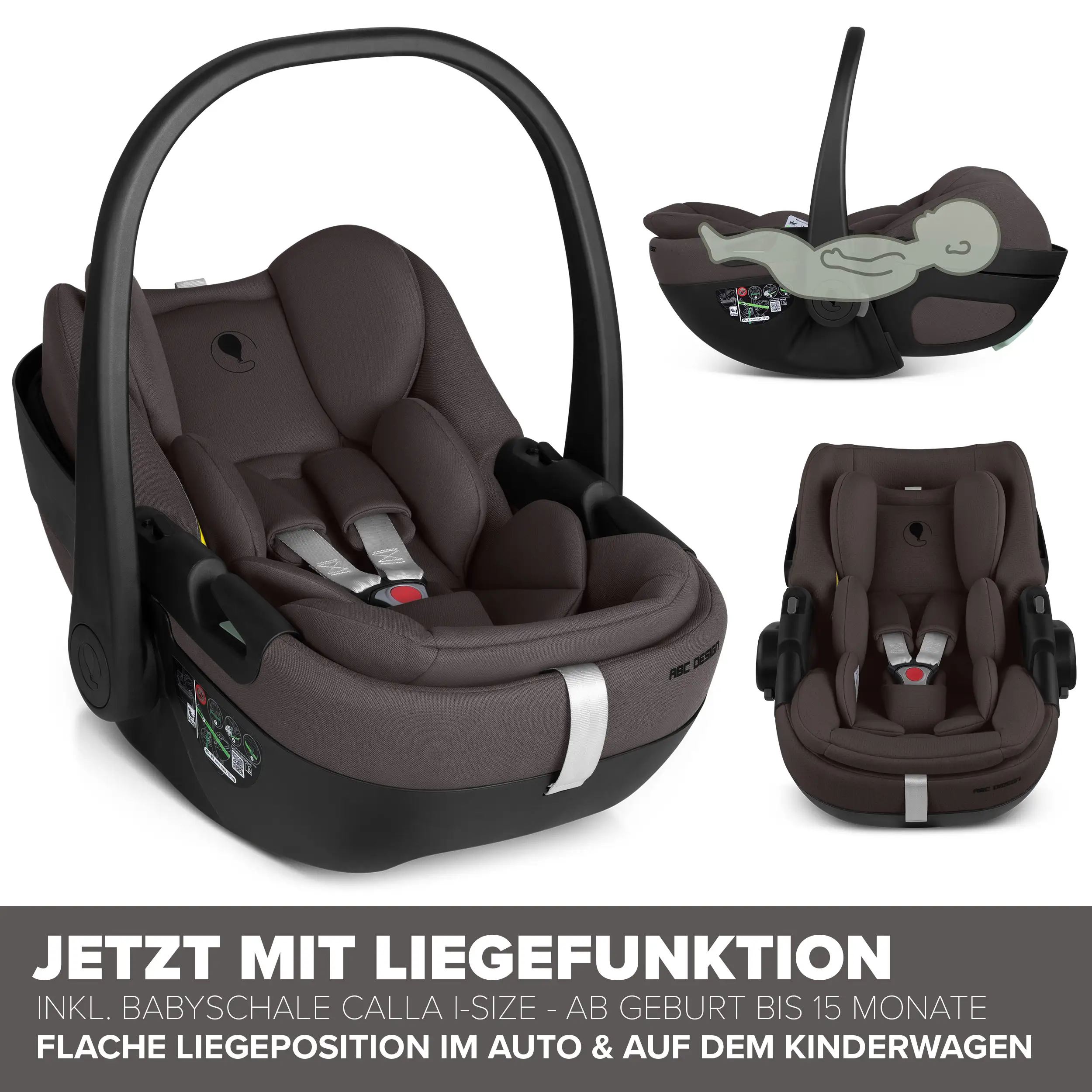 Ensemble poussette 3en1 Salsa Core avec coque auto inclinable Calla - Falcon