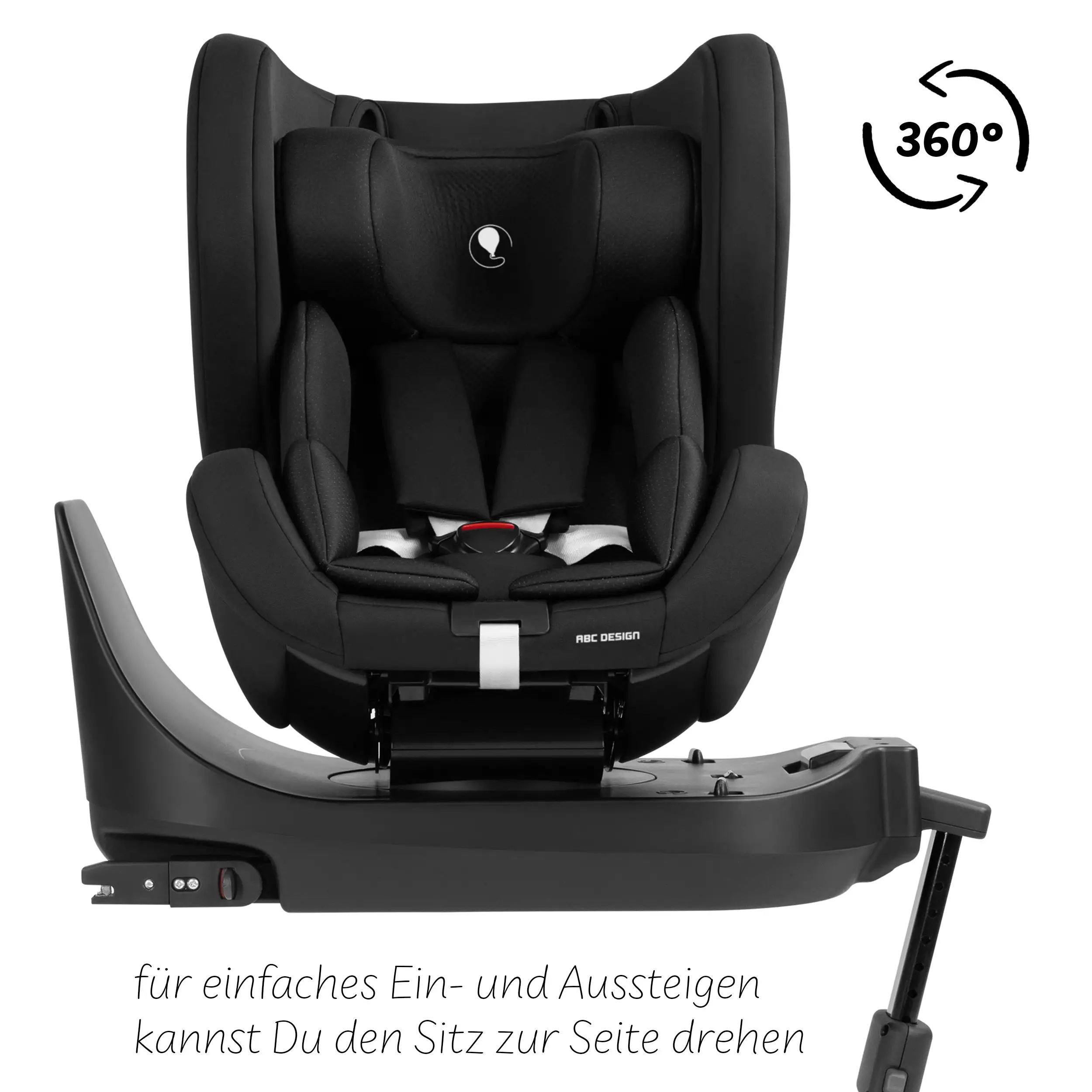 Siège enfant Lily i-Size avec base Isofix pivotante Root - Black