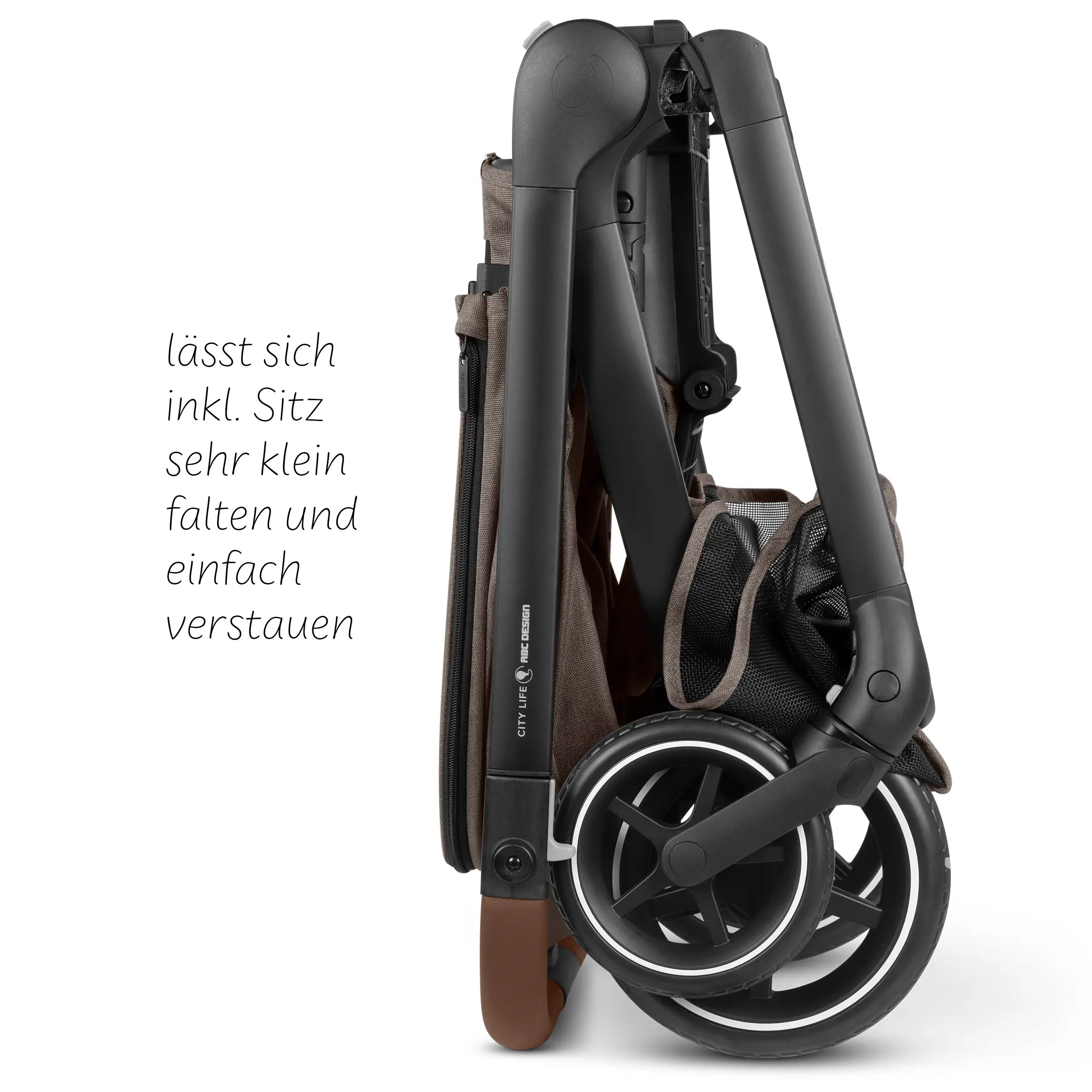 Ensemble poussette 3en1 City Life avec coque auto Maxi-Cosi Pebble 360 Pro 2 - Nature