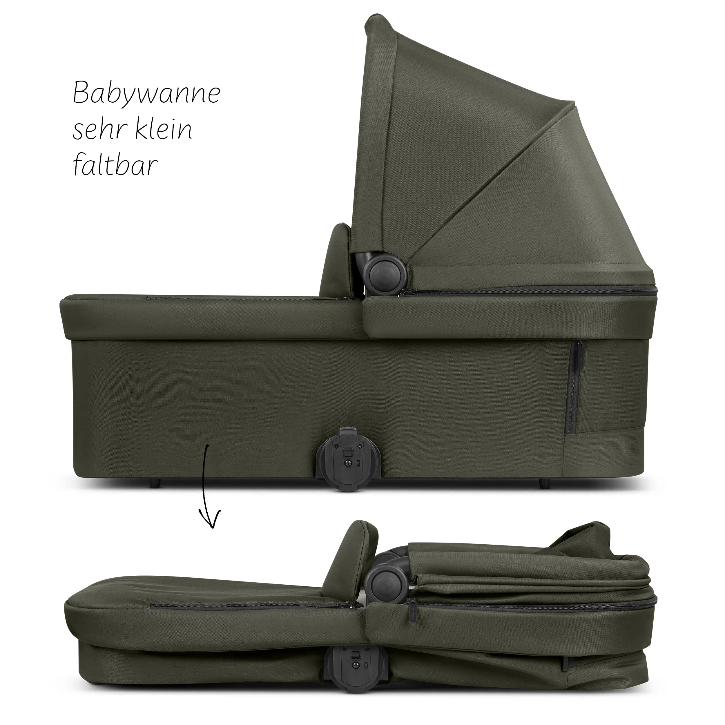 Ensemble poussette 3en1 City Life avec coque auto Maxi-Cosi Pebble 360 Pro 2 - Avocado