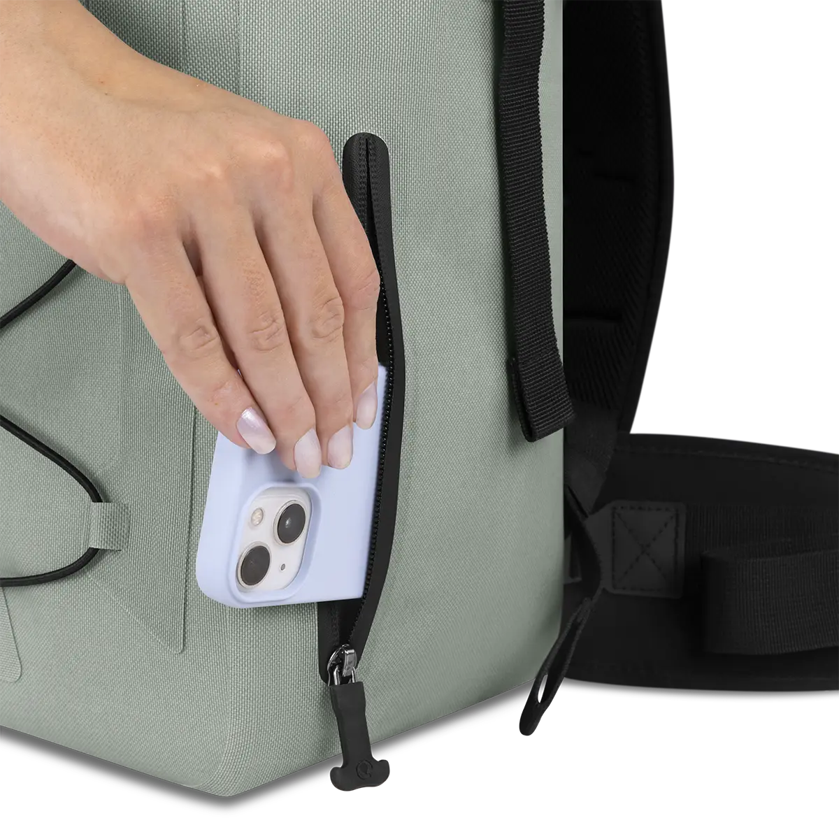 Poches extérieures avec protection