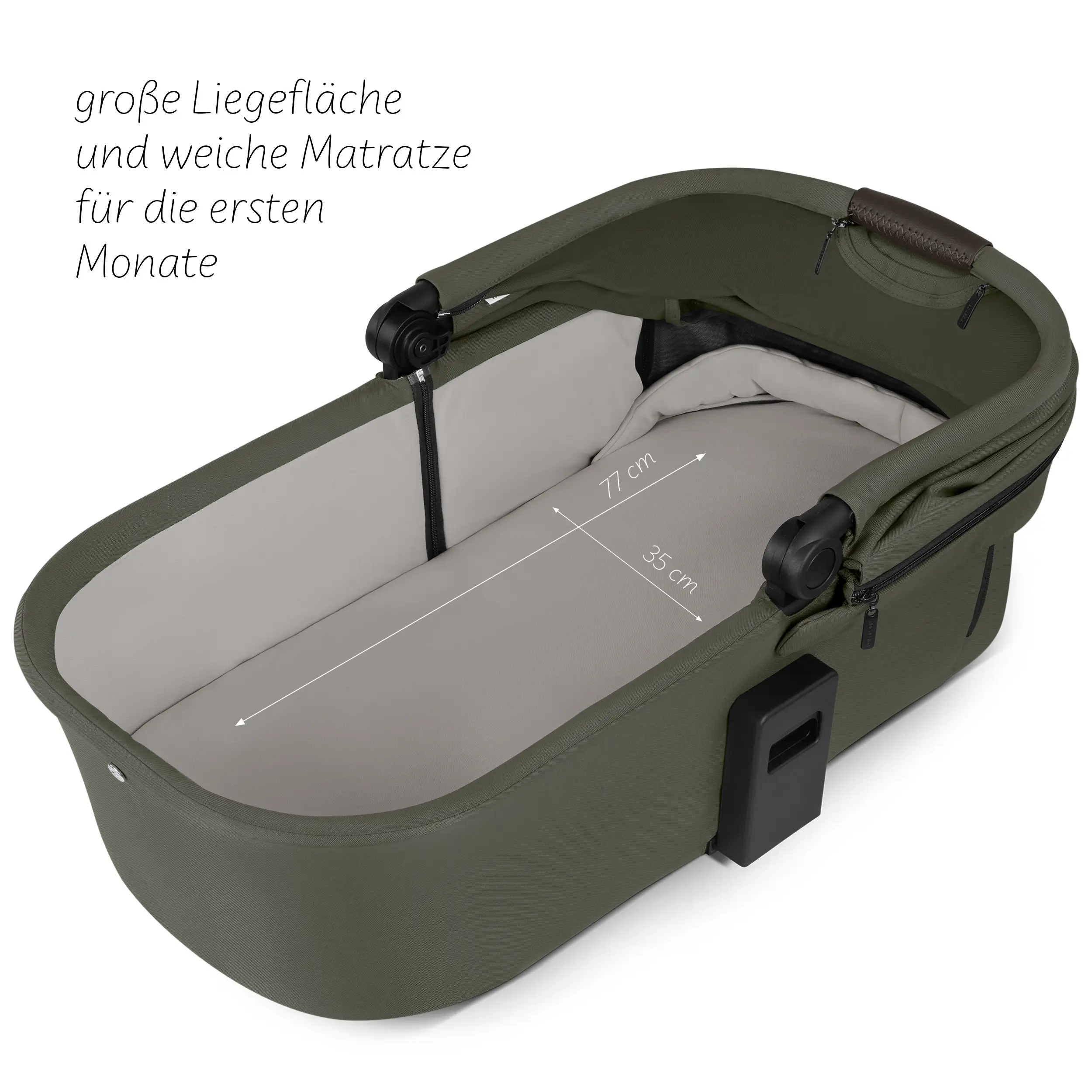 Ensemble poussette 3en1 Salsa Core avec coque auto inclinable Calla - Olive