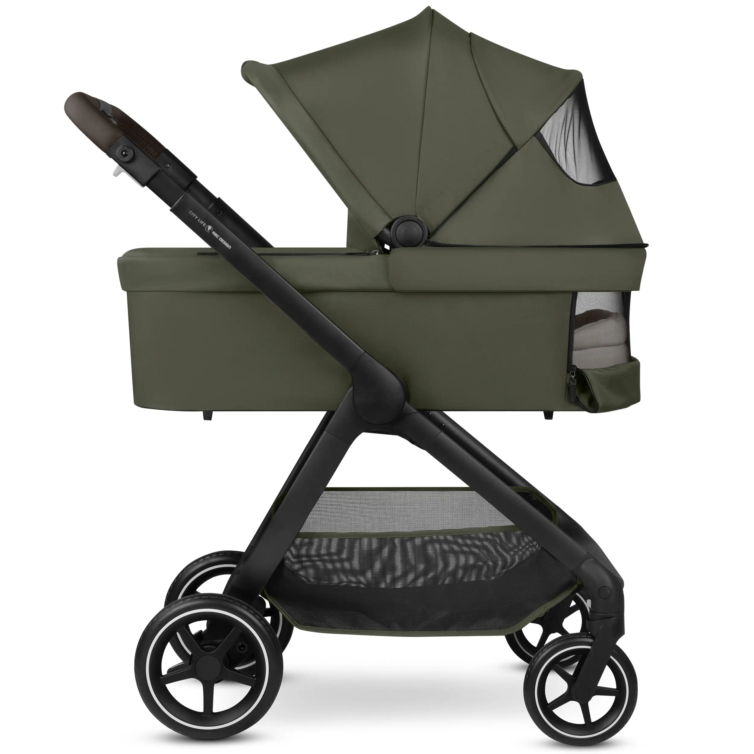 Ensemble poussette 3en1 City Life avec coque auto Maxi-Cosi Pebble 360 Pro 2 - Avocado