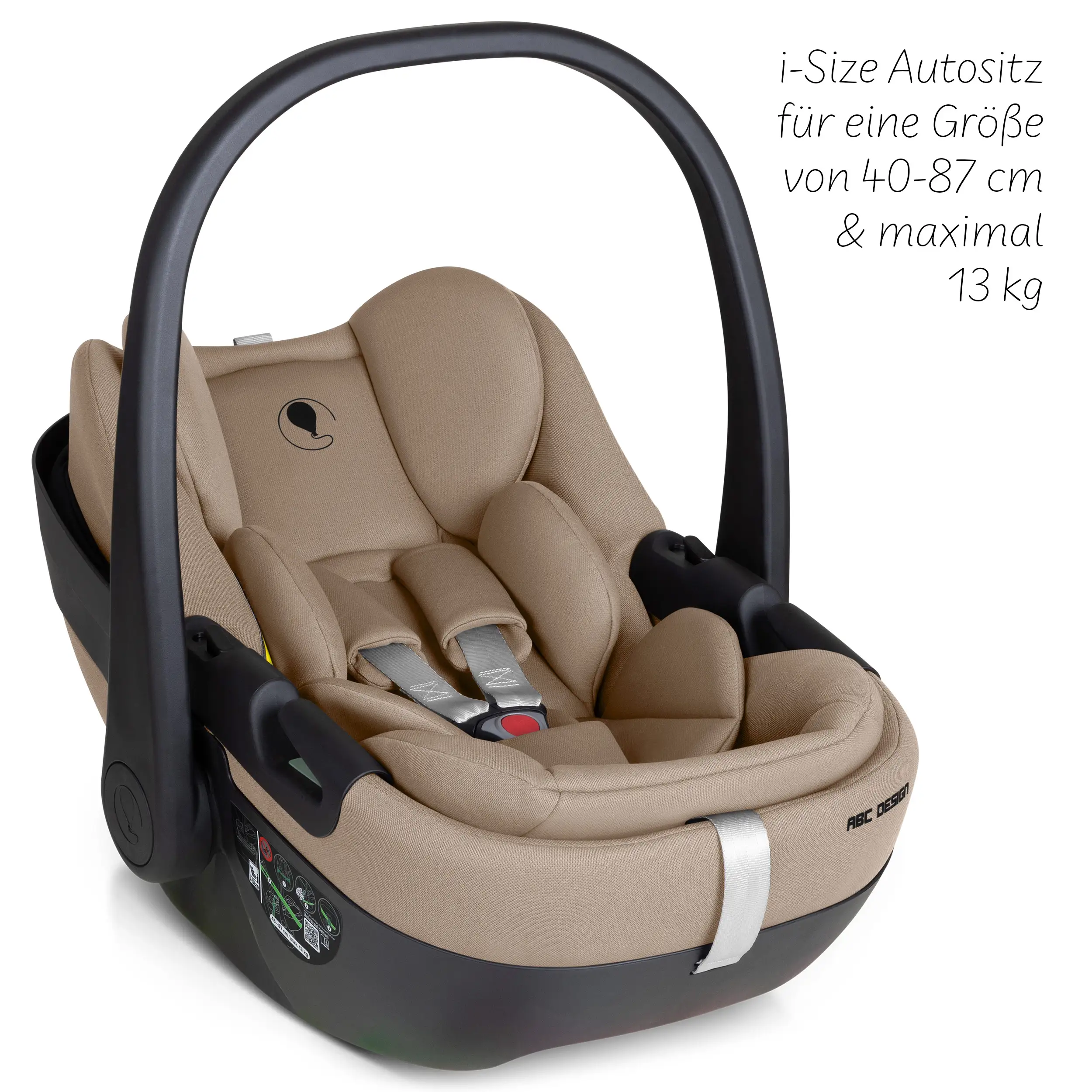 Coque auto Calla i-Size avec position allongée, base ISOFIX rotative Root incluse